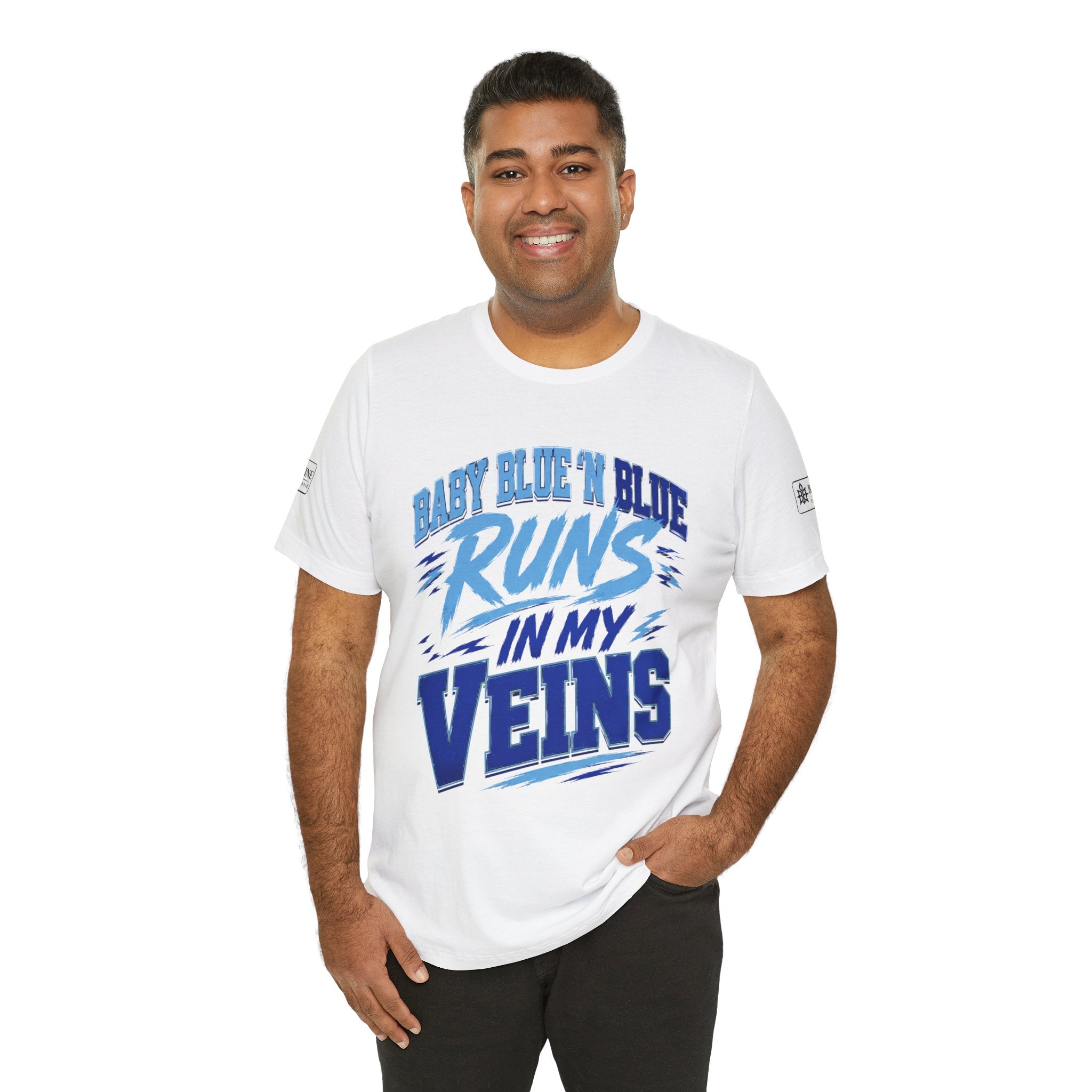 BE DIVINE™ Baby Blue 'N Blue Runs In My Veins Through 'N Through Tee