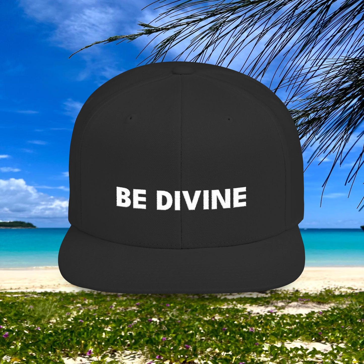 BE DIVINE™ Premium Snapback – White Text Edition