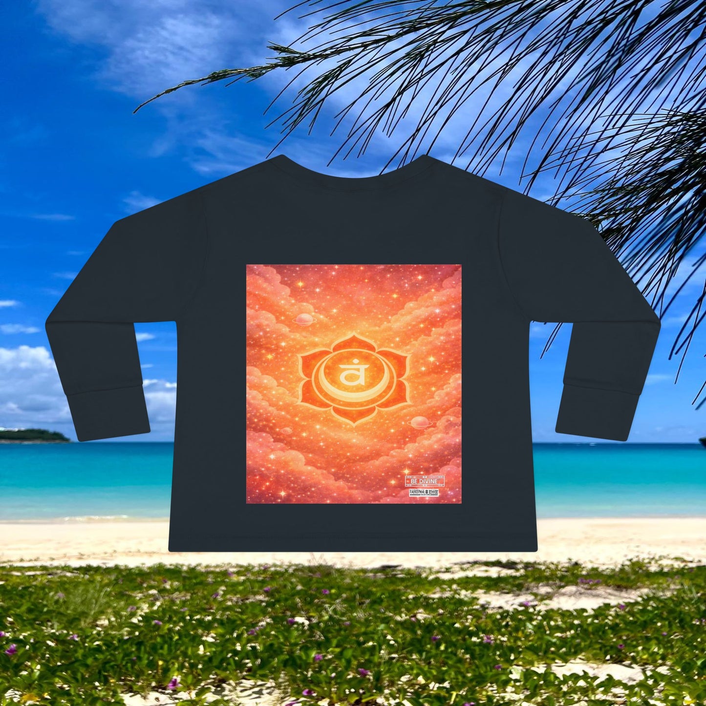 BE DIVINE™ Sacral Chakra Toddler Long Sleeve Tee | Emotional Expression & Creativity Shirt