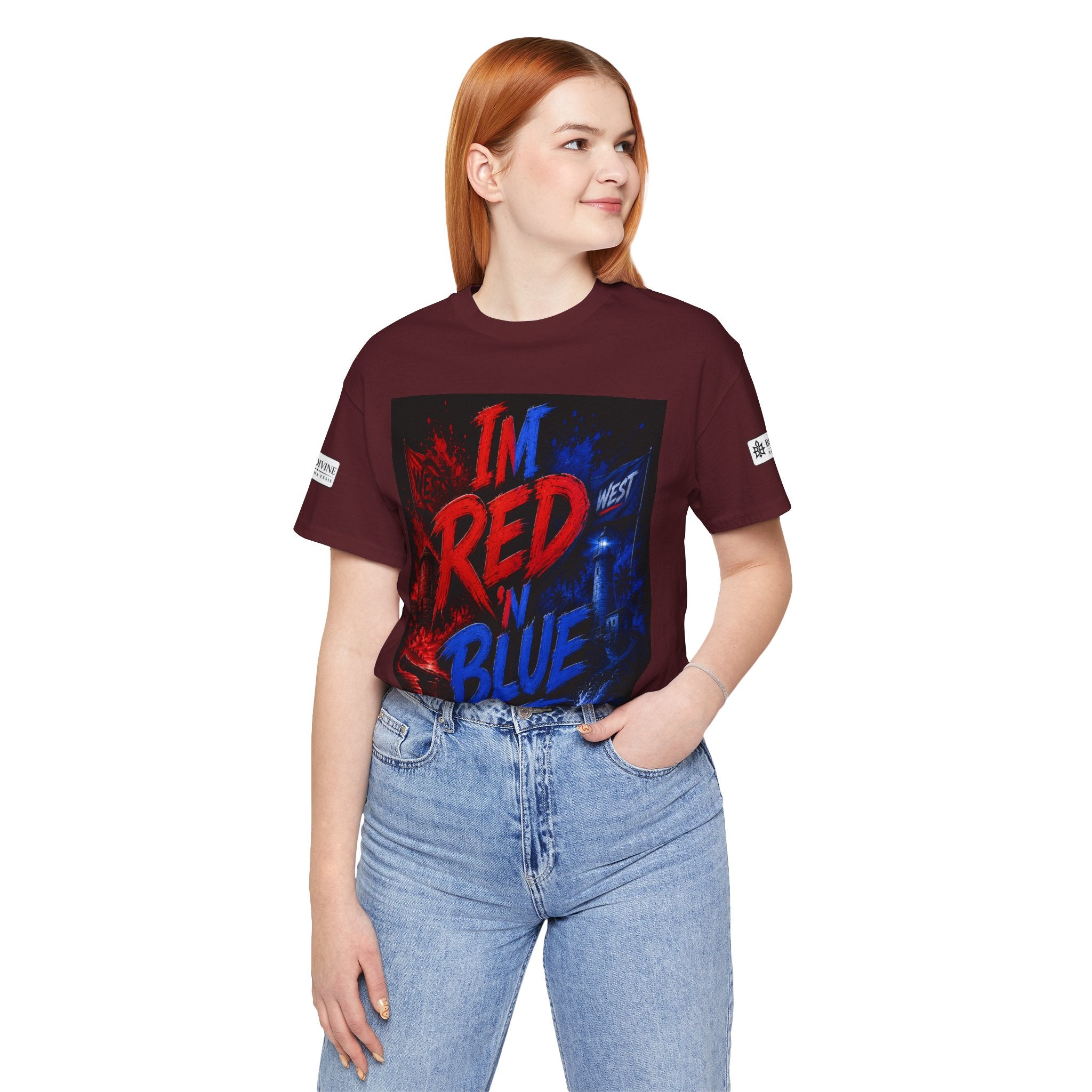 BE DIVINE™ I’m Red ’N Blue Energy Tee