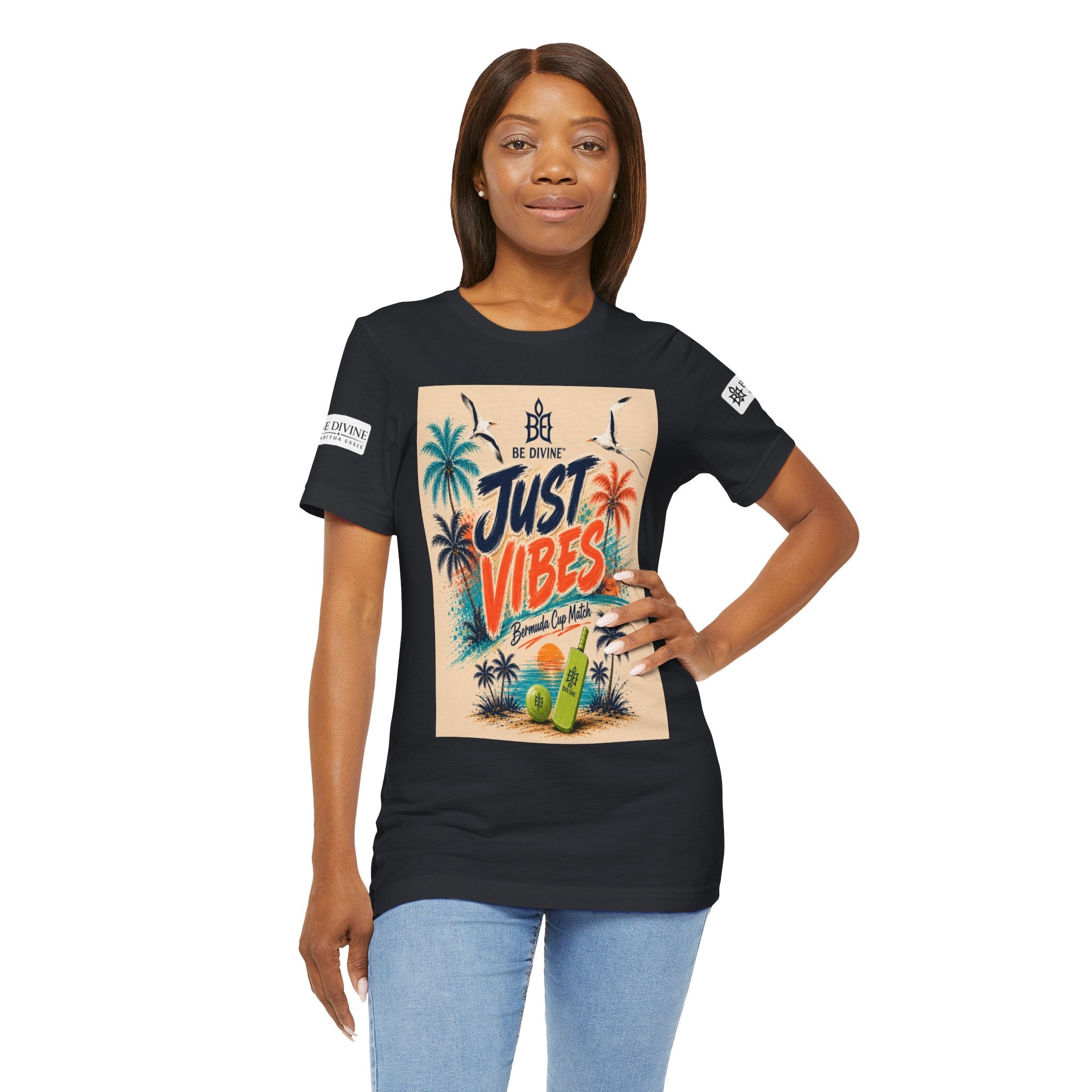 BE DIVINE™ Just Vibes Tee – Bermuda Cup Match Edition