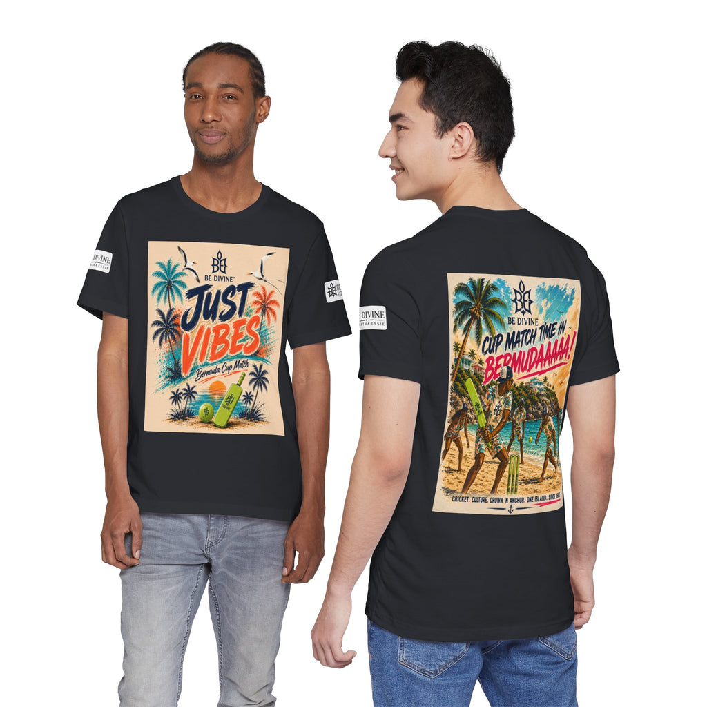 BE DIVINE™ Just Vibes Tee – Bermuda Cup Match Edition