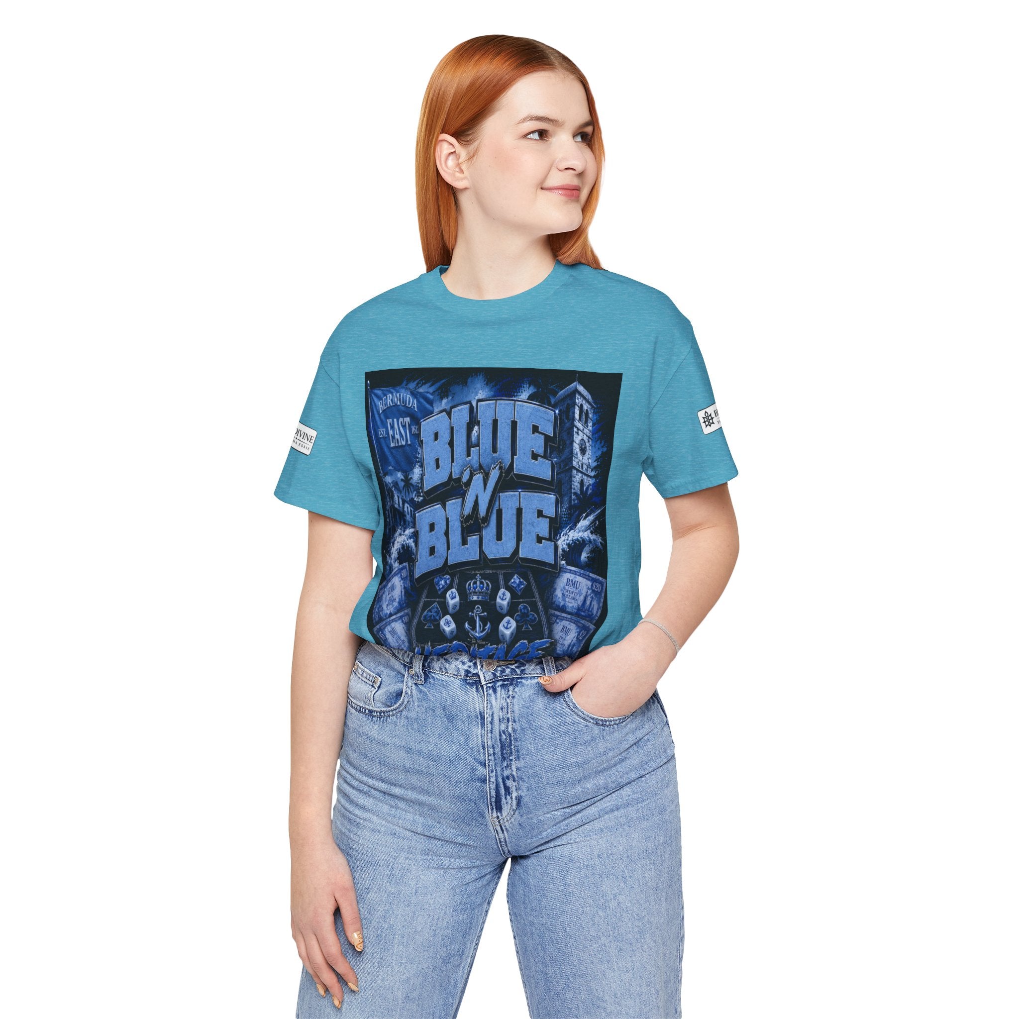 BE DIVINE™ Blue 'N Blue Heritage – I'm Here For Crown & Anchor Tee