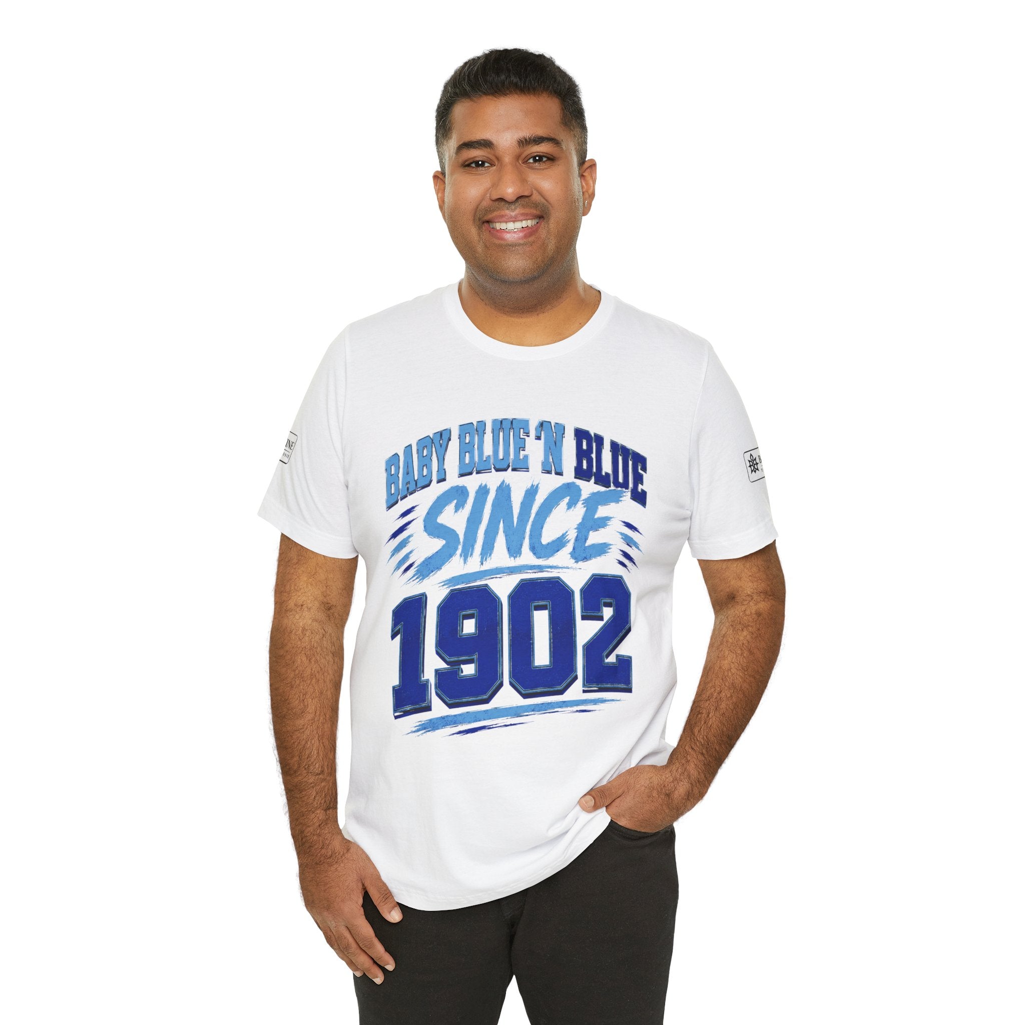 BE DIVINE™ Baby Blue 'N Blue Since 1902 Royalty Tee