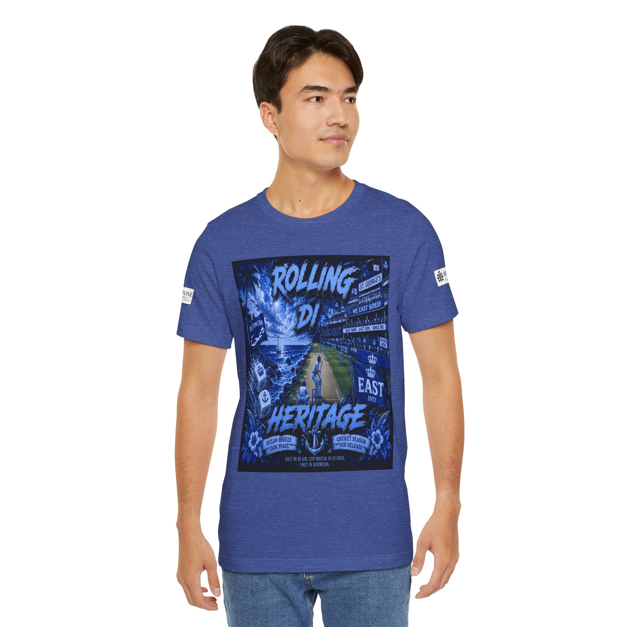 BE DIVINE™ Rolling Di Heritage – All I See Is Blue Vibes Heritage Tee