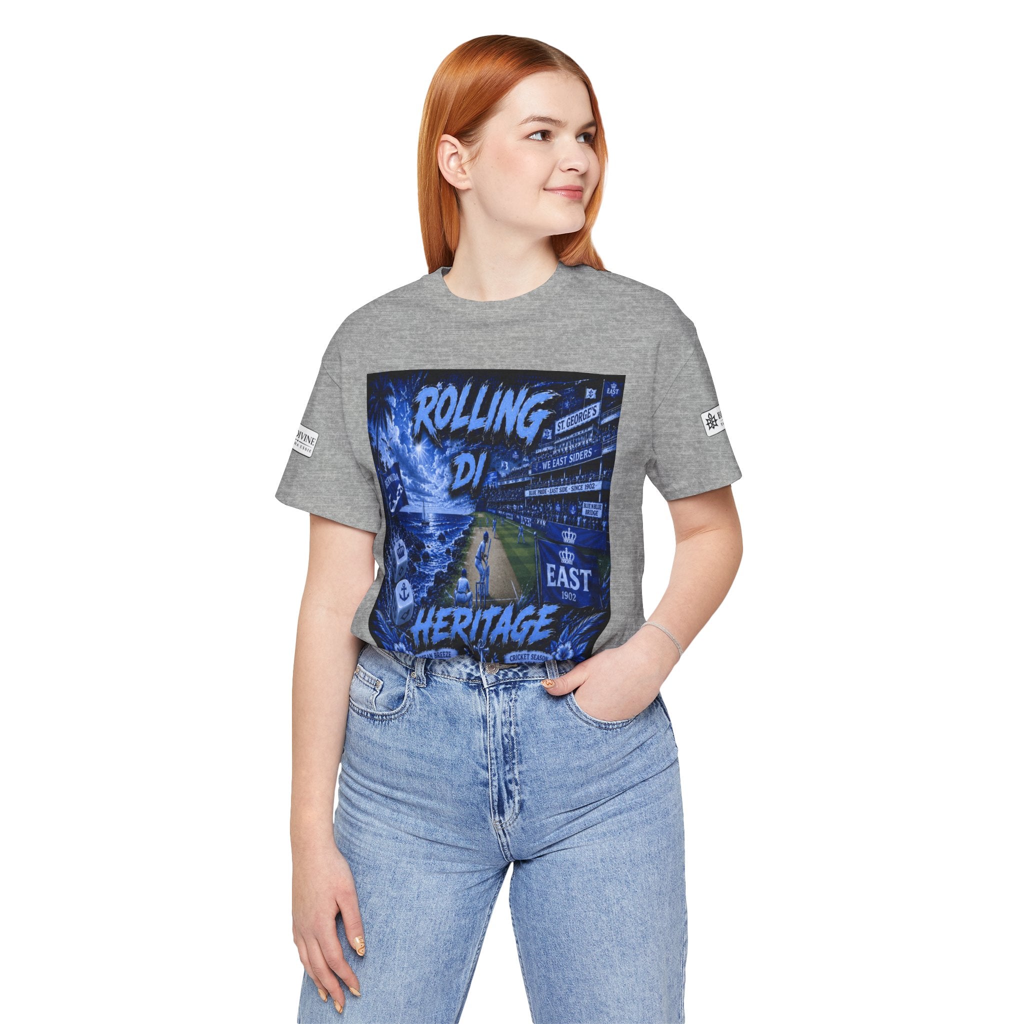 BE DIVINE™ Rolling Di Heritage – All I See Is Blue Vibes Heritage Tee