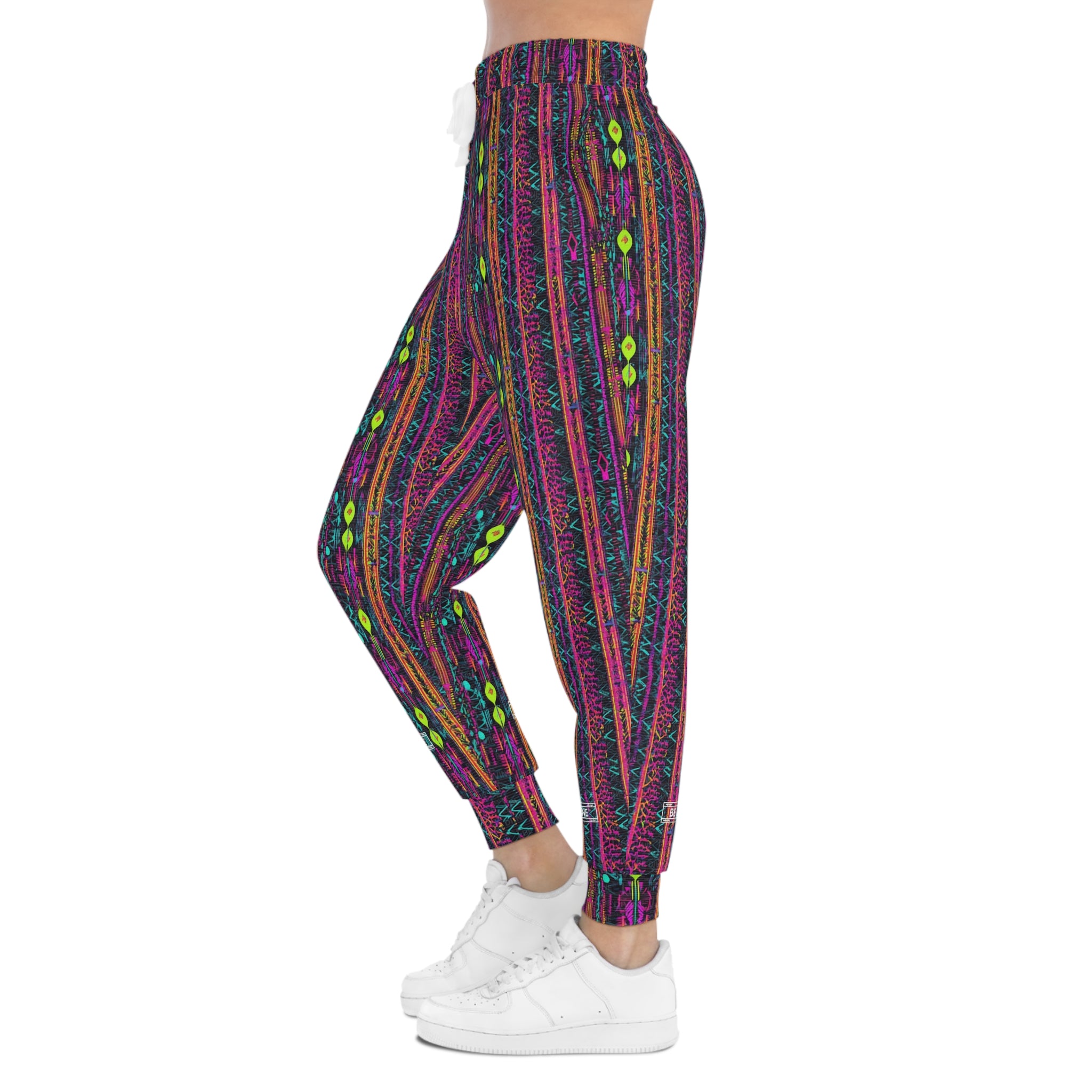 BE DIVINE™ Abstract Neon Unisex Athletic Joggers - by Tabitha Essie