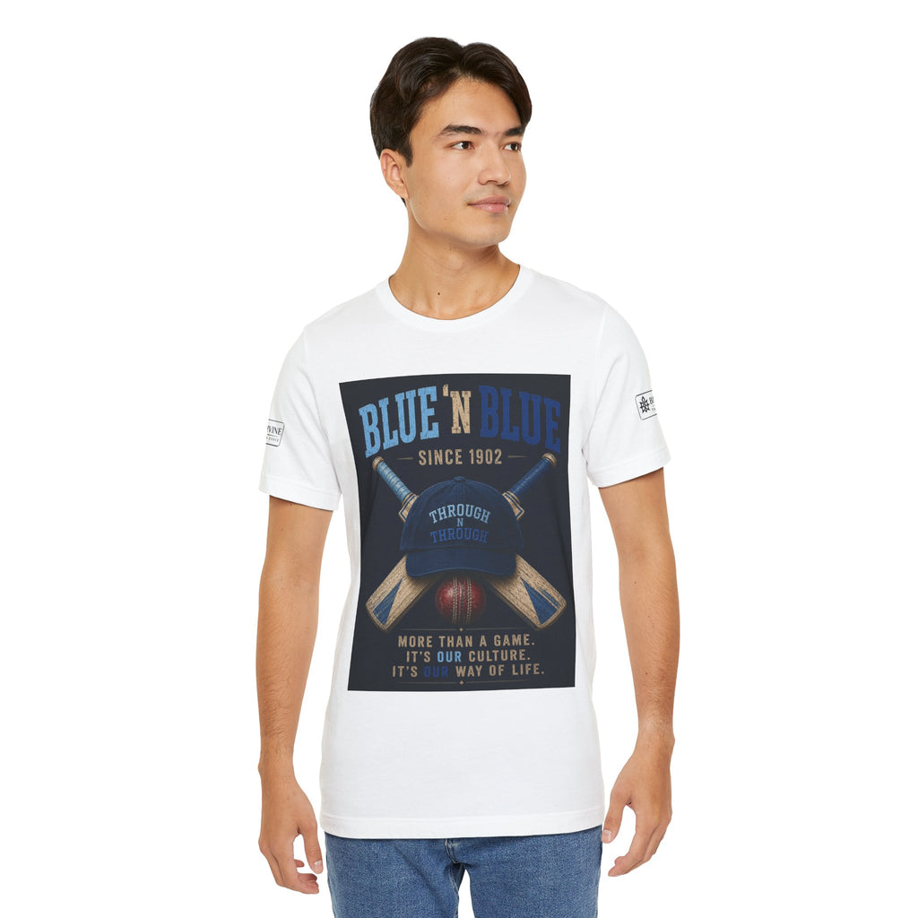 BE DIVINE™ Blue 'N Blue Since 1902 – Through 'N Through Heritage Tee