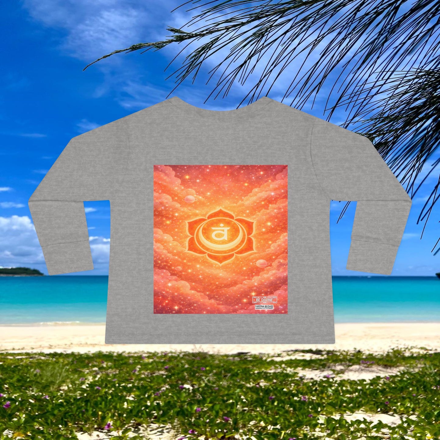 BE DIVINE™ Sacral Chakra Toddler Long Sleeve Tee | Emotional Expression & Creativity Shirt