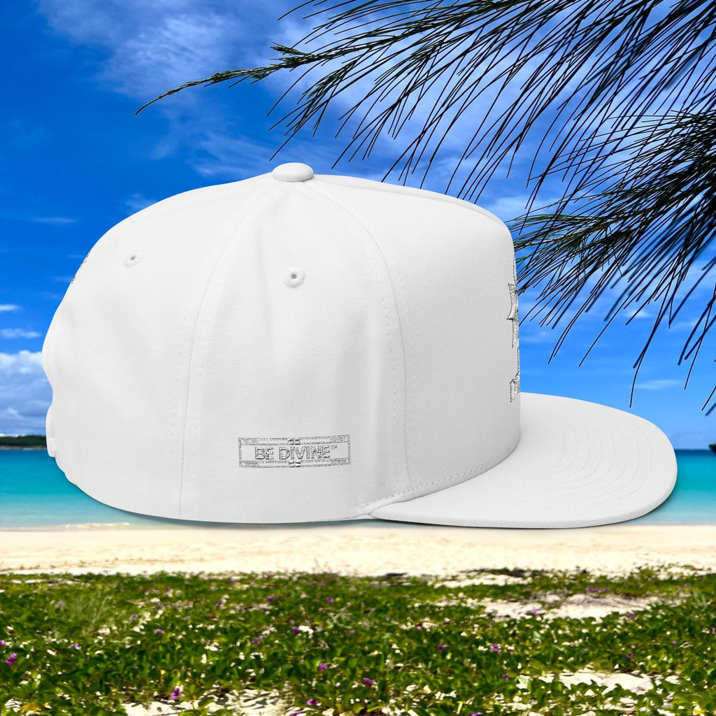 BE DIVINE™ Flat Bill Cap – Embroidered Signature