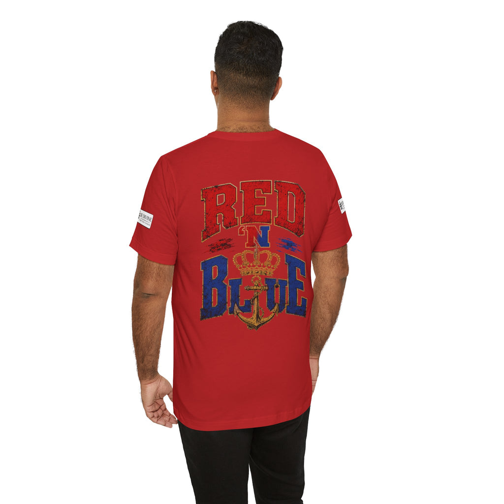 BE DIVINE™ RED 'N BLUE Tee – Crown 'N Anchor Edition