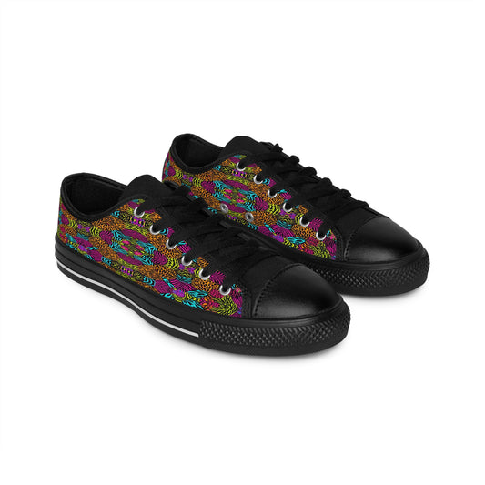 BE DIVINE™ Aurora Mirage Sneakers – Luxe Neon Pattern Women’s Shoes