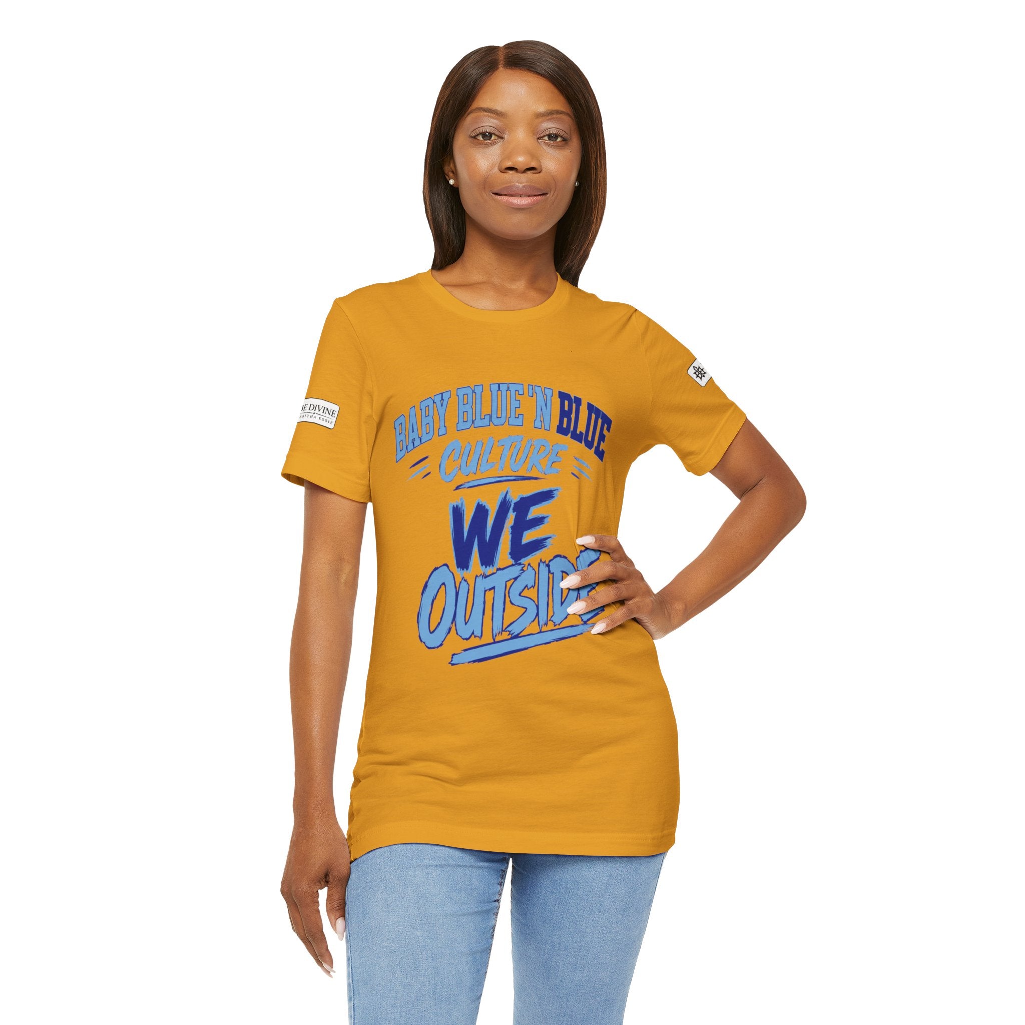 BE DIVINE™ Baby Blue 'N Blue Culture – We Outside Tee