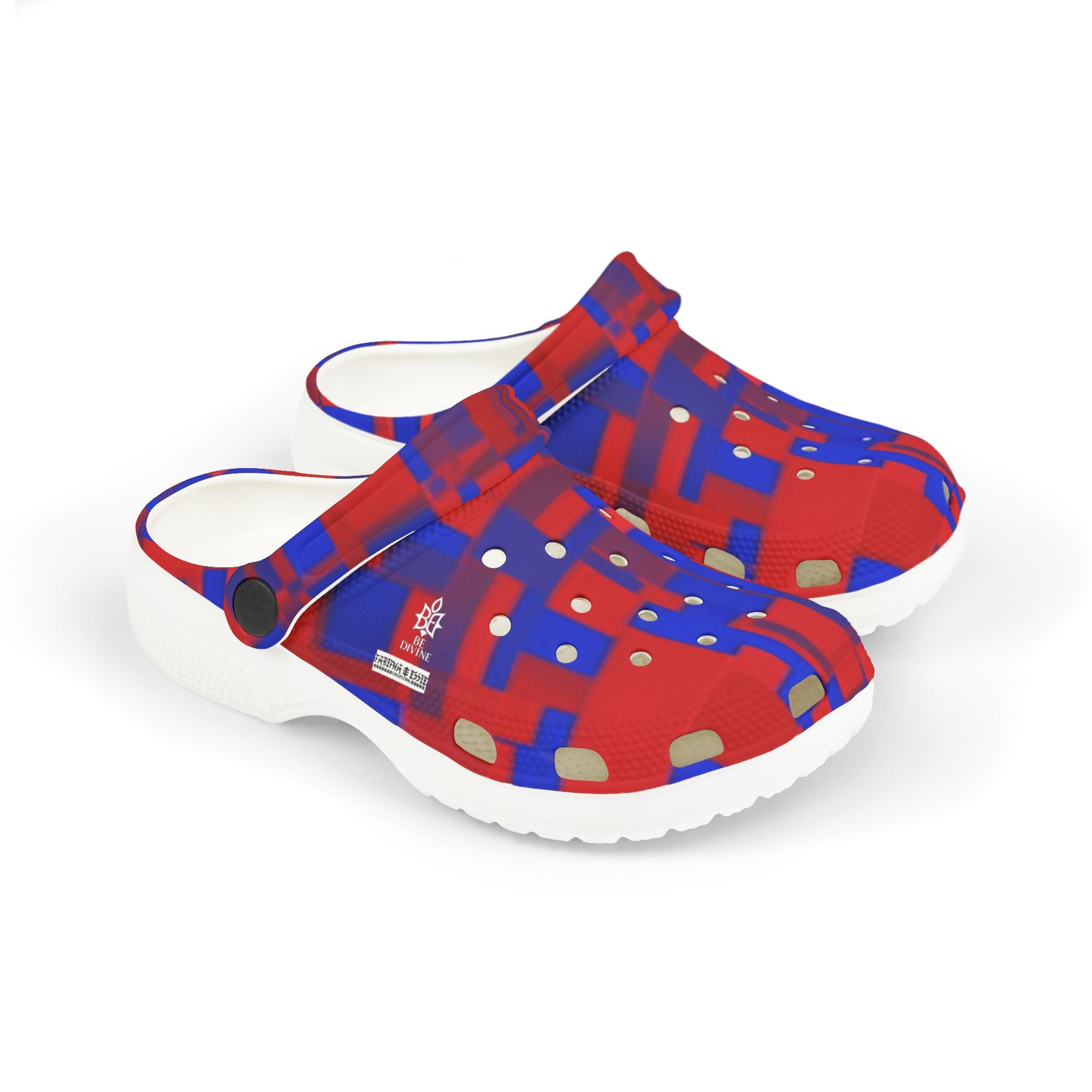 BE DIVINE™ Somerset Camo Block - One of One Cup Match Kids Foam Clogs by Tabitha Essie