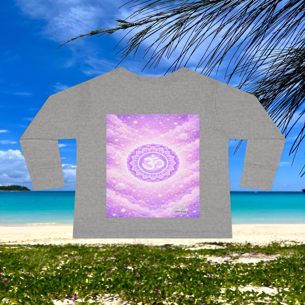 BE DIVINE™ Crown Chakra Toddler Long Sleeve Tee | Worthiness & Inner Peace Shirt