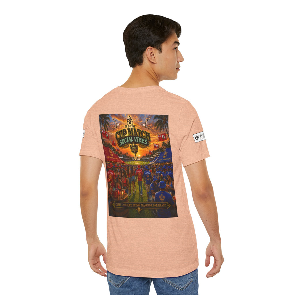 BE DIVINE™ Cup Match Social Vibes Tee – Crown 'N Anchor Edition