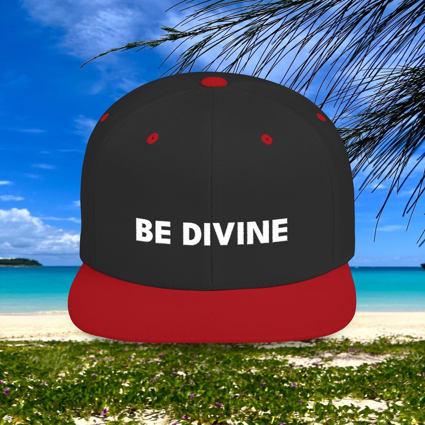 BE DIVINE™ Premium Snapback – White Text Edition