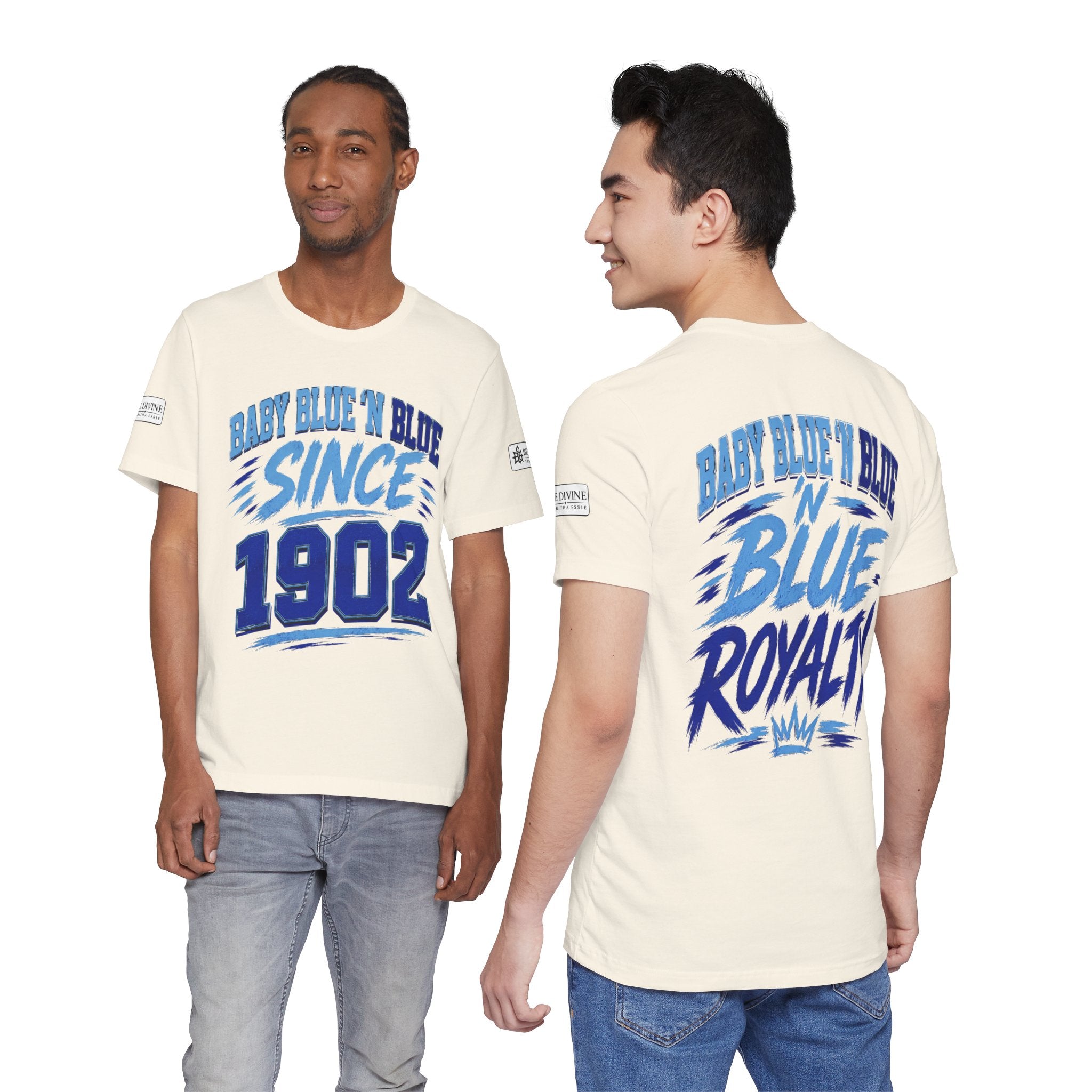 BE DIVINE™ Baby Blue 'N Blue Since 1902 Royalty Tee