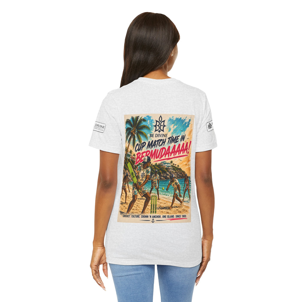 BE DIVINE™ Just Vibes Tee – Bermuda Cup Match Edition