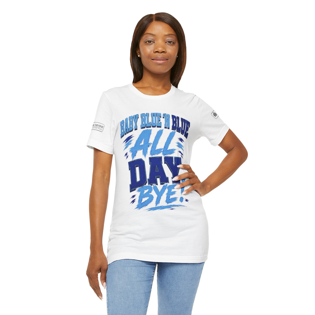 BE DIVINE™ Baby Blue 'N Blue All Day Bye! Heritage Collector Tee