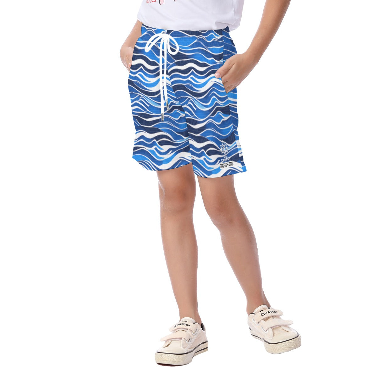 BE DIVINE™ St. George’s Wavy - Children's Beach Shorts by Tabitha Essie
