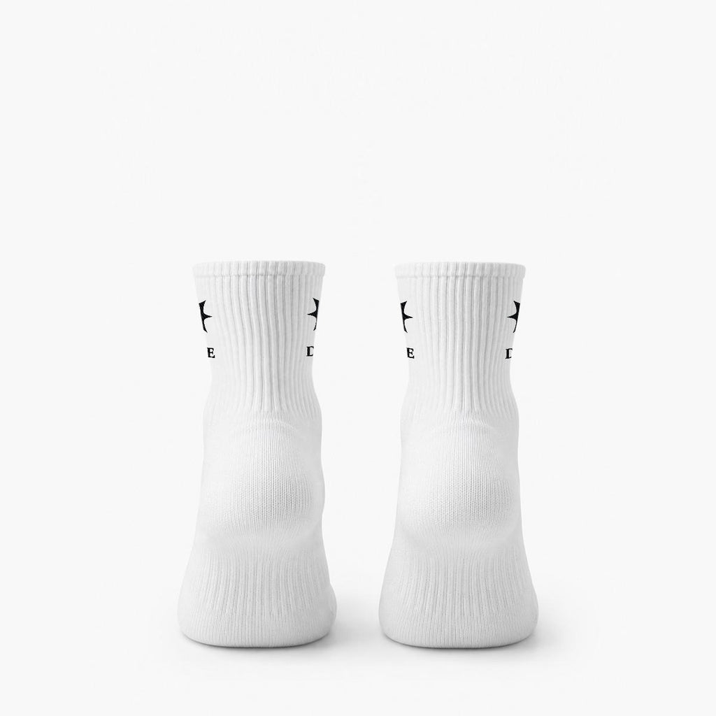 BE DIVINE™ Signature Embroidered Crew Socks | Premium Designer Cotton Socks by Tabitha Essie