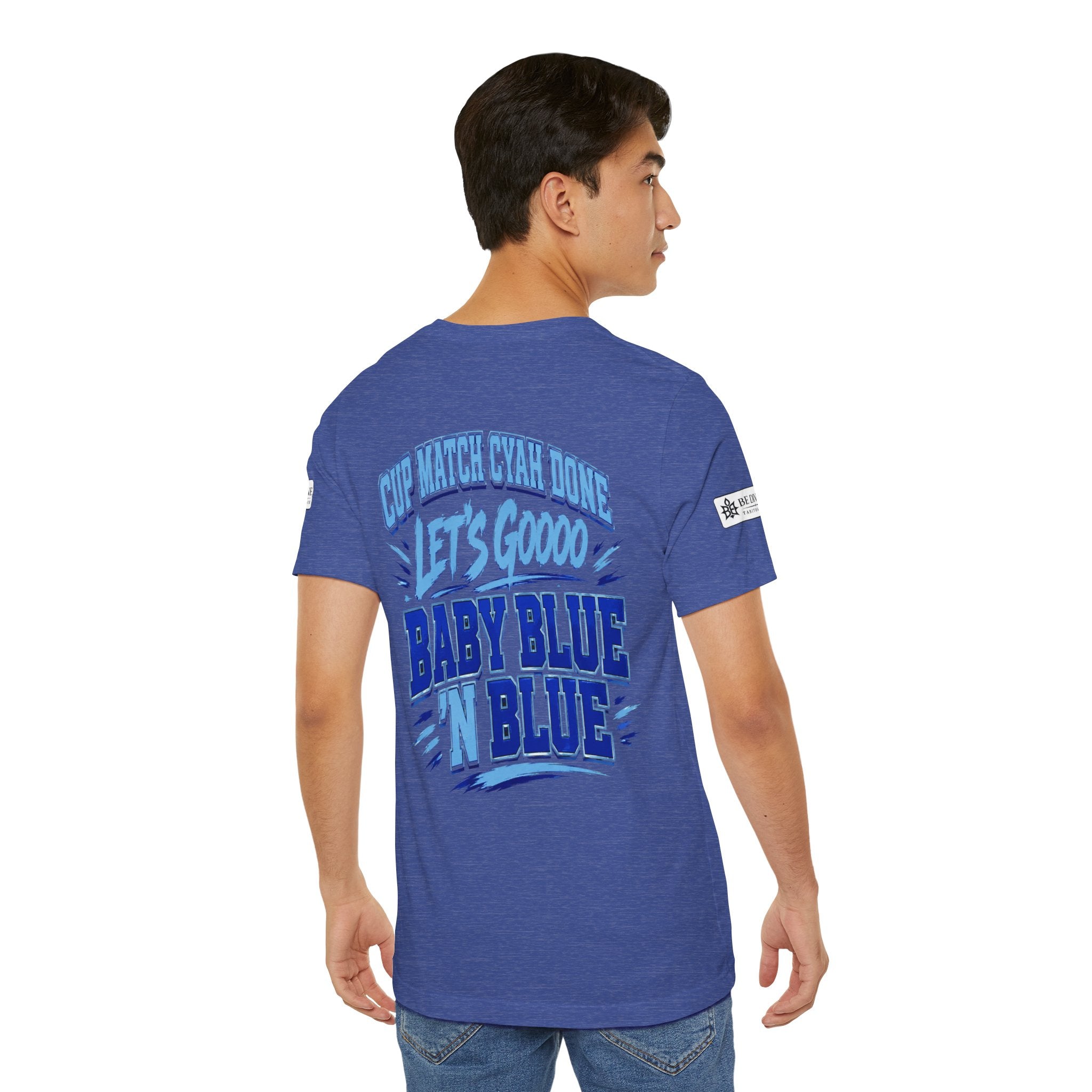 BE DIVINE™ Blue 'N Blue Strong Tee – Let's Gooo Baby Blue 'N Blue Edition