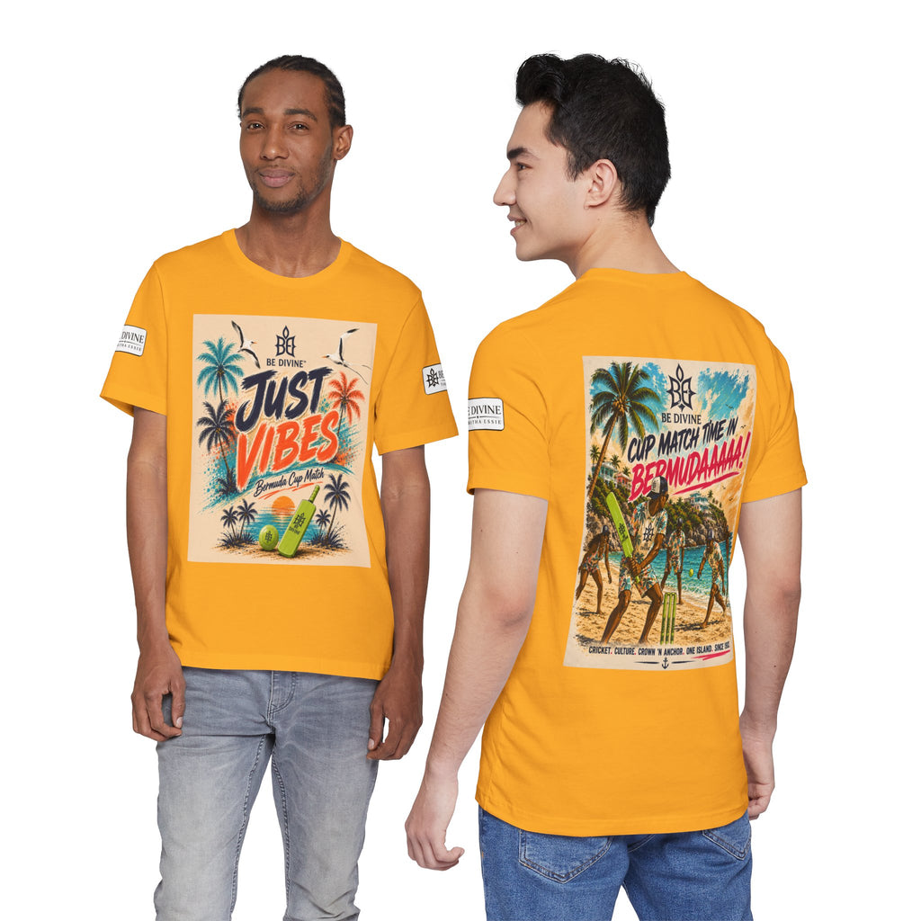 BE DIVINE™ Just Vibes Tee – Bermuda Cup Match Edition