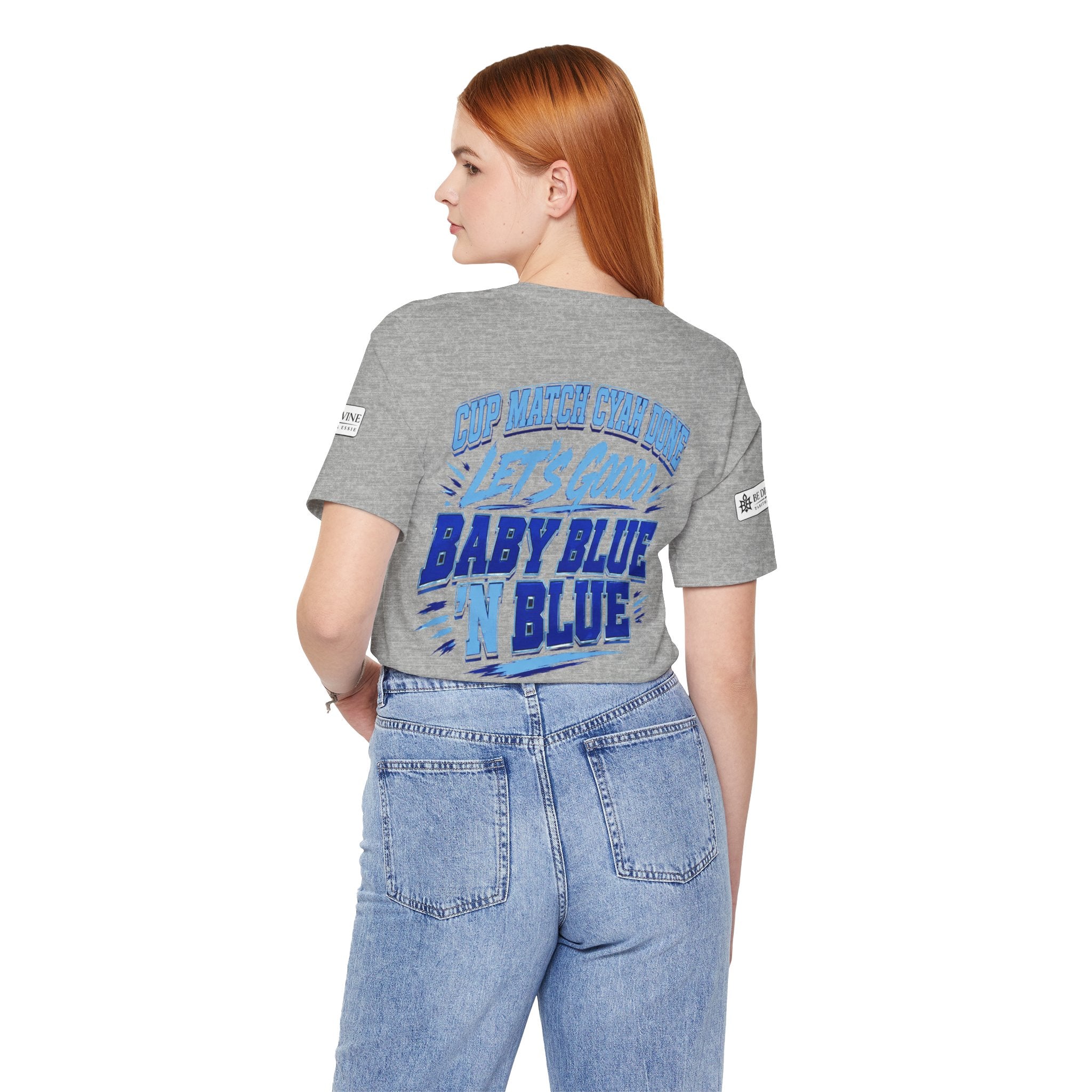 BE DIVINE™ Blue 'N Blue Strong Tee – Let's Gooo Baby Blue 'N Blue Edition