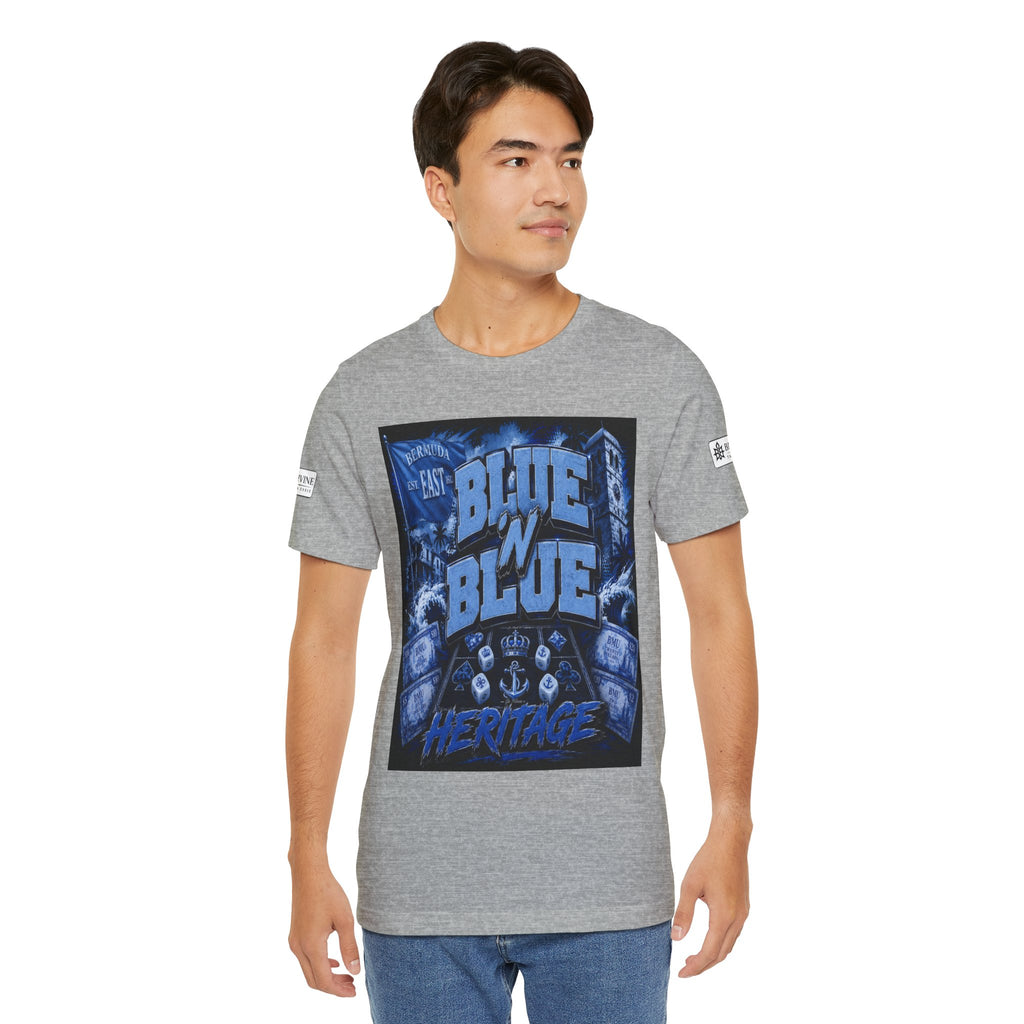 BE DIVINE™ Blue 'N Blue Heritage – I'm Here For Crown & Anchor Tee