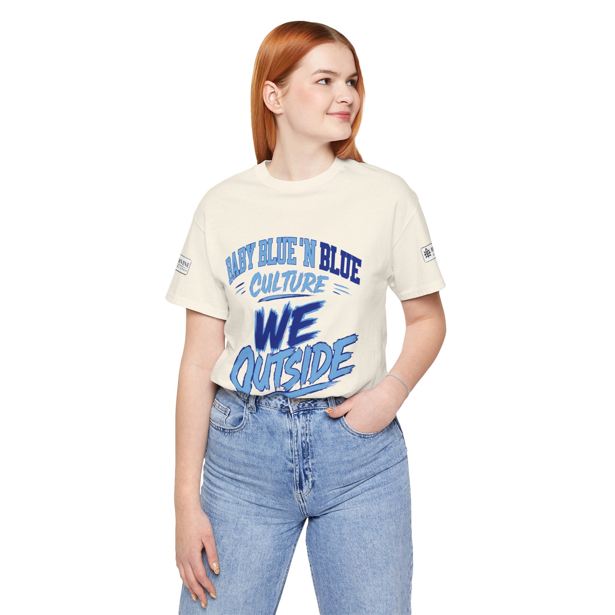 BE DIVINE™ Baby Blue 'N Blue Culture – We Outside Tee