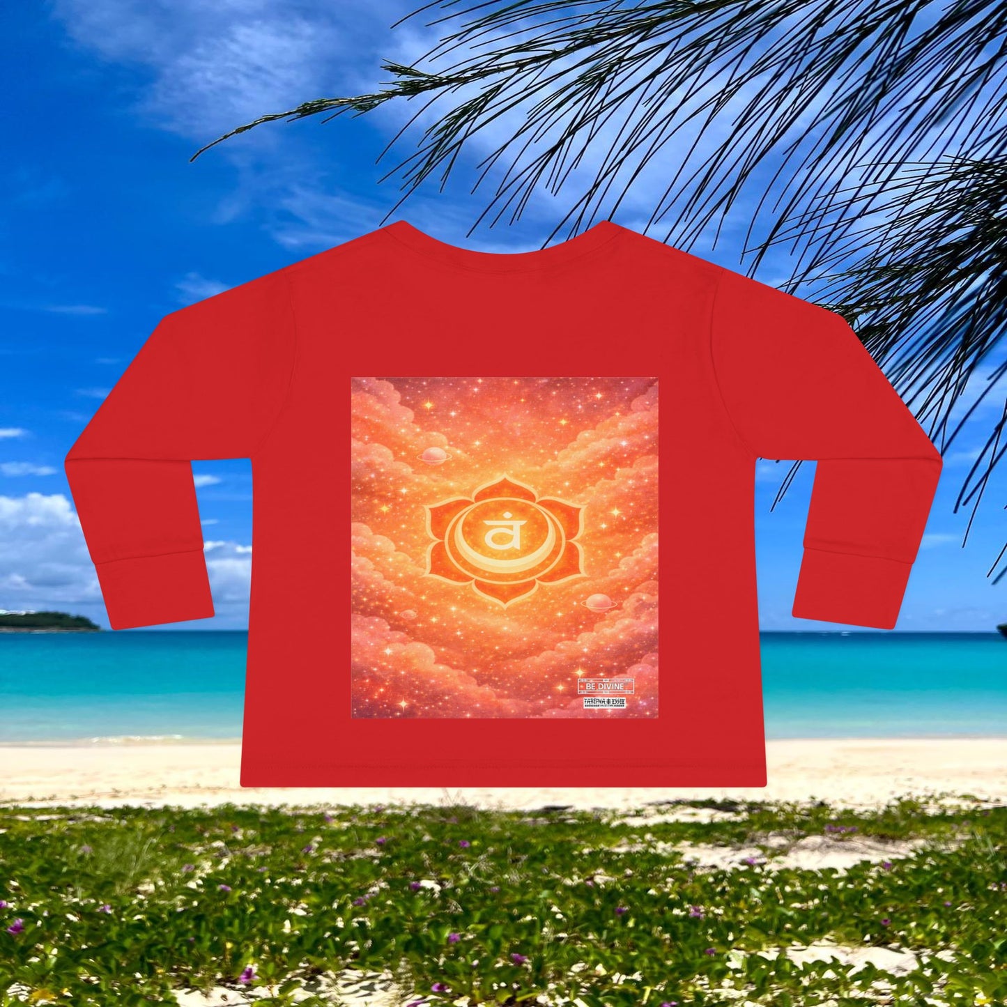 BE DIVINE™ Sacral Chakra Toddler Long Sleeve Tee | Emotional Expression & Creativity Shirt