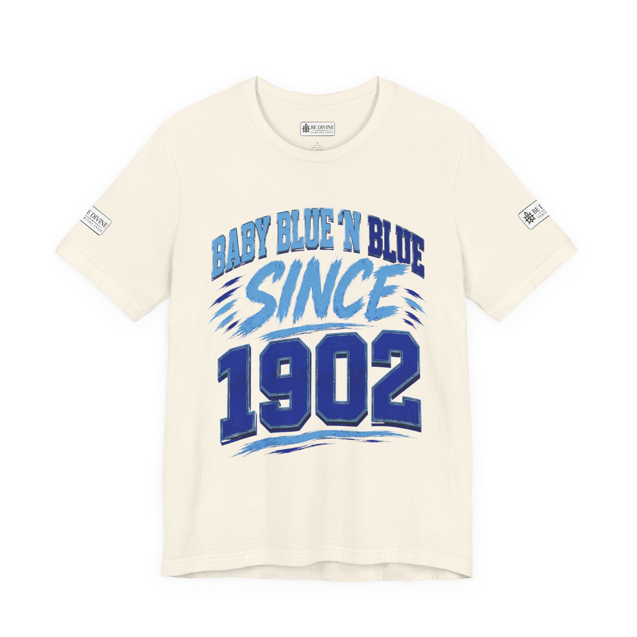 BE DIVINE™ Baby Blue 'N Blue Since 1902 Royalty Tee