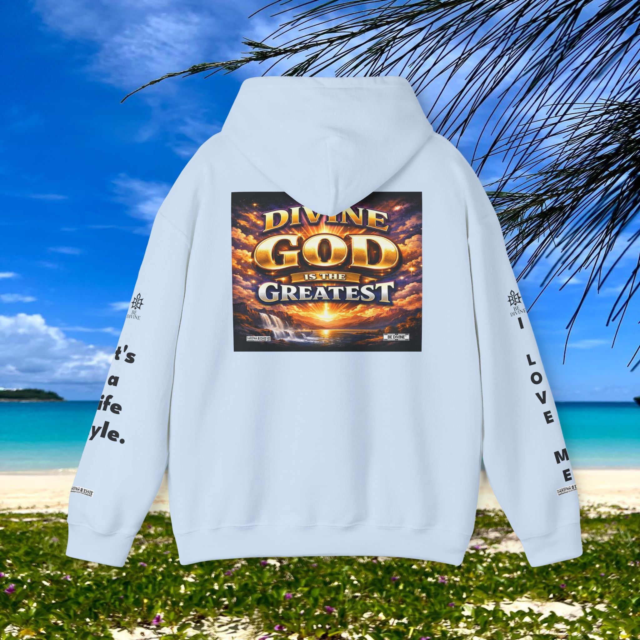 BE DIVINE™ Unisex Heavy Blend Hoodie – Divine God Is the Greatest Faith Statement Sweatshirt