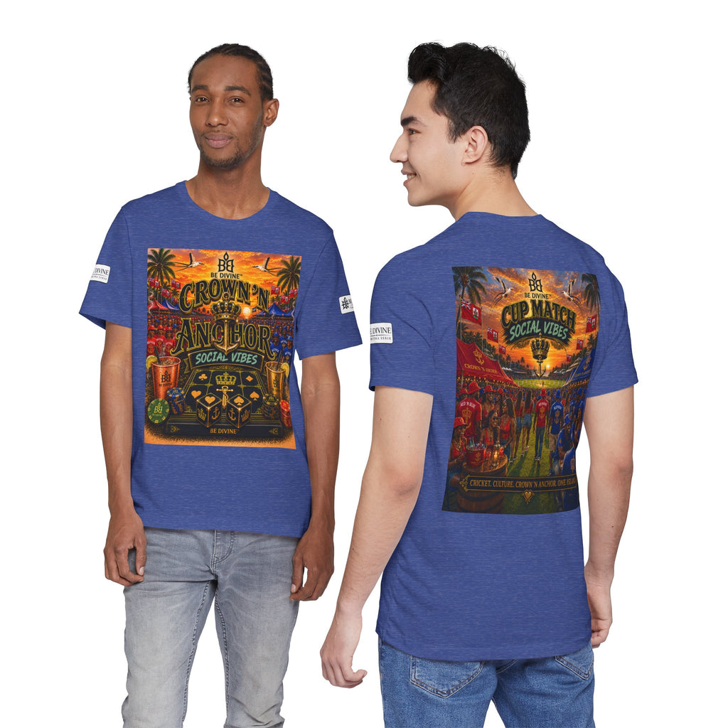 BE DIVINE™ Cup Match Social Vibes Tee – Crown 'N Anchor Edition