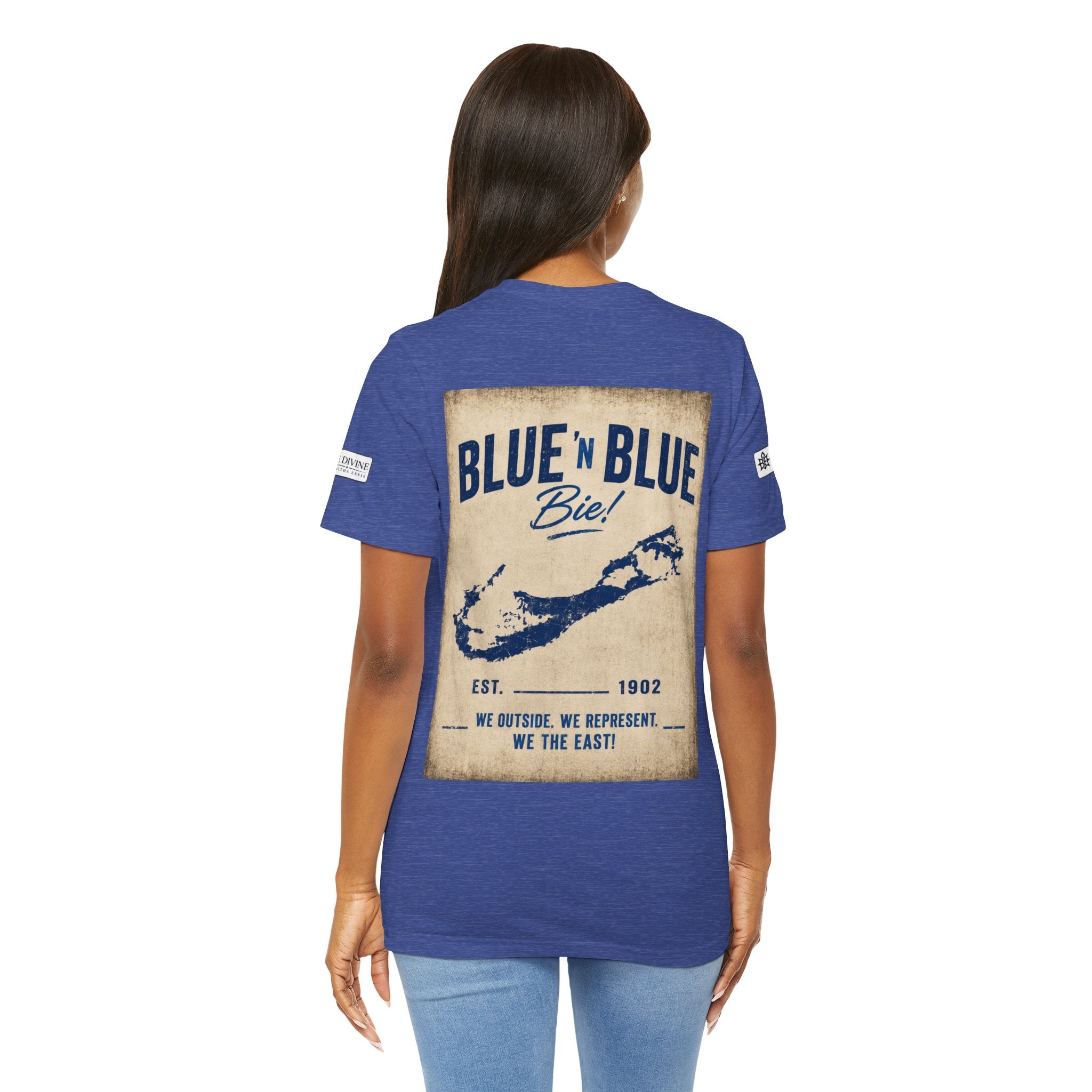 BE DIVINE™ Blue and Blue Bie! – East Side Heritage Collector Tee