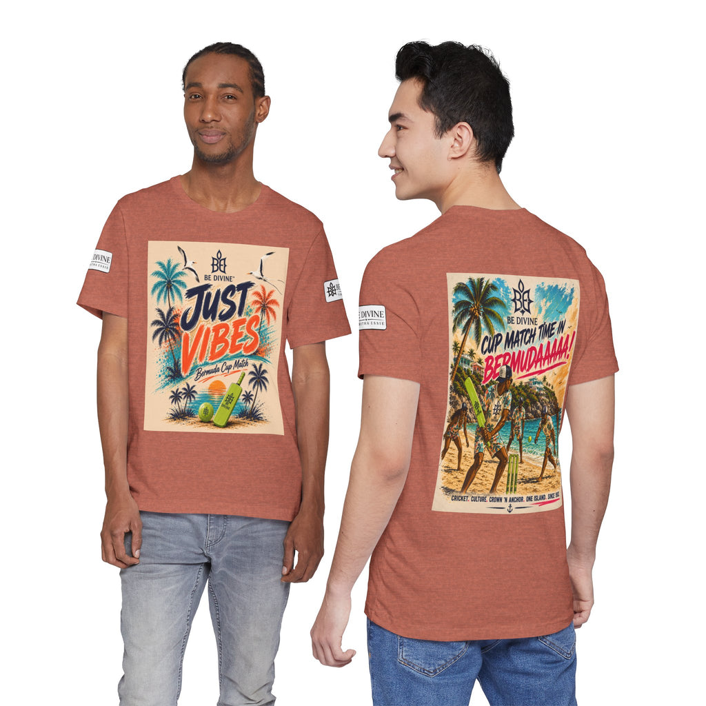 BE DIVINE™ Just Vibes Tee – Bermuda Cup Match Edition
