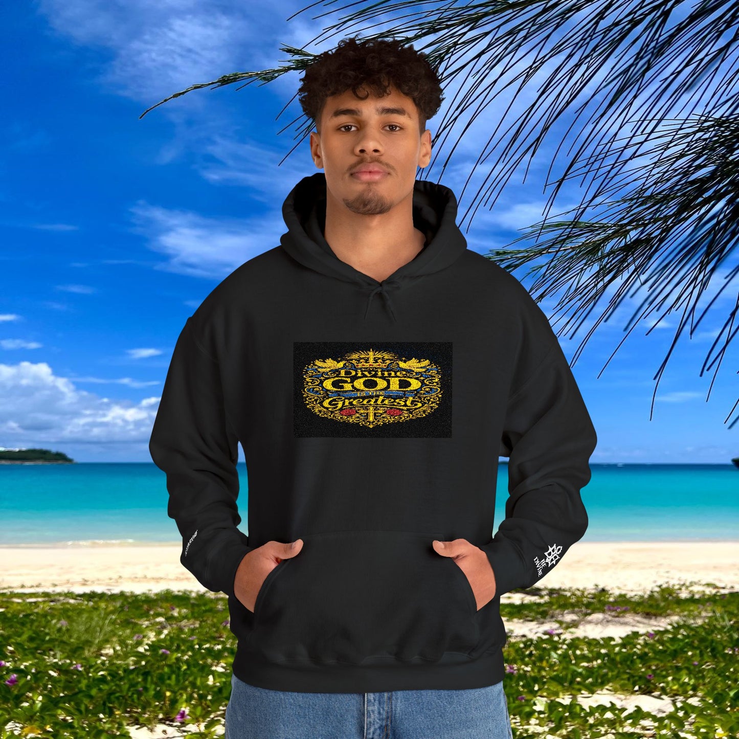 BE DIVINE™ “Divine God Is the Greatest” Embroidered Unisex Hoodie