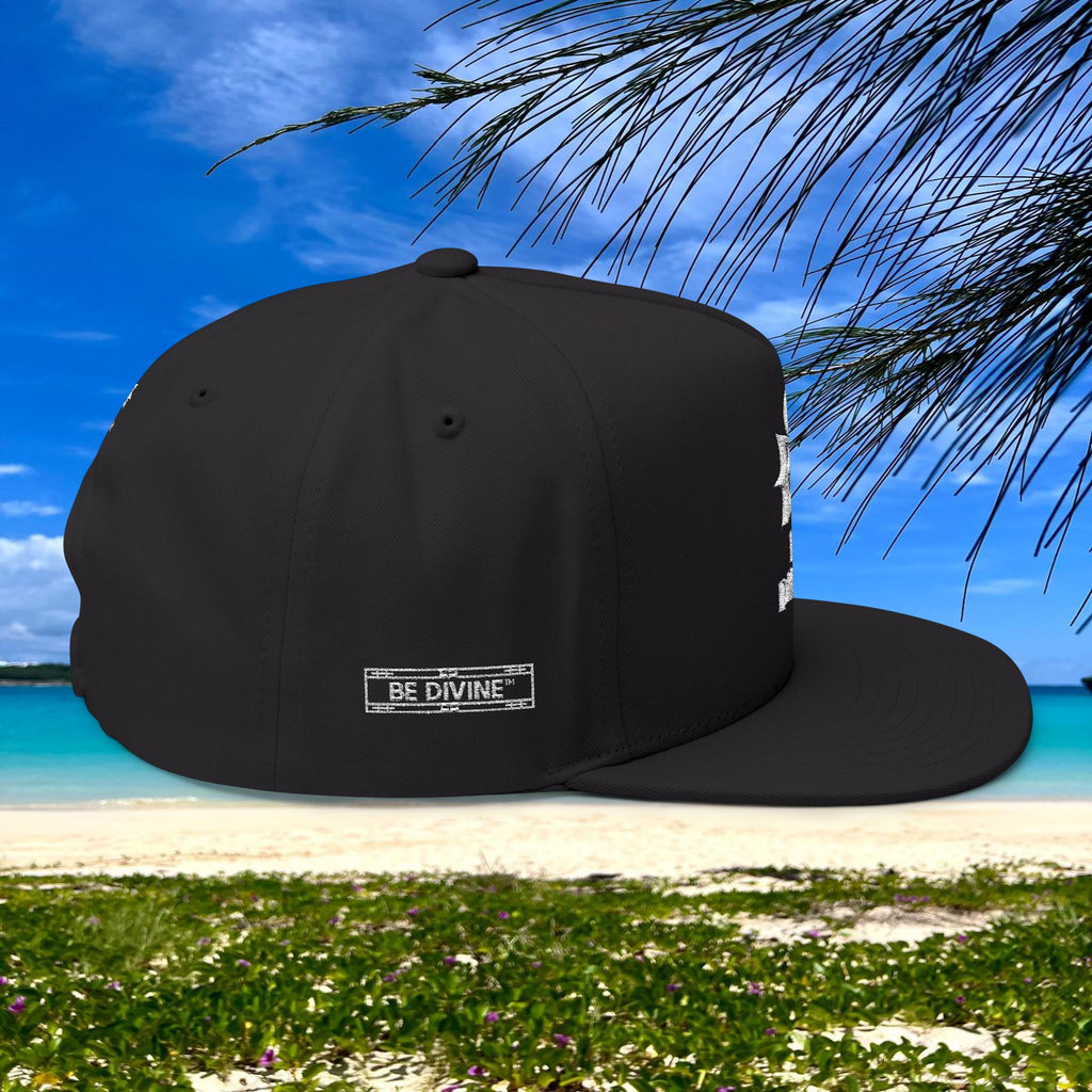 BE DIVINE™ Flat Bill Cap – Embroidered Signature
