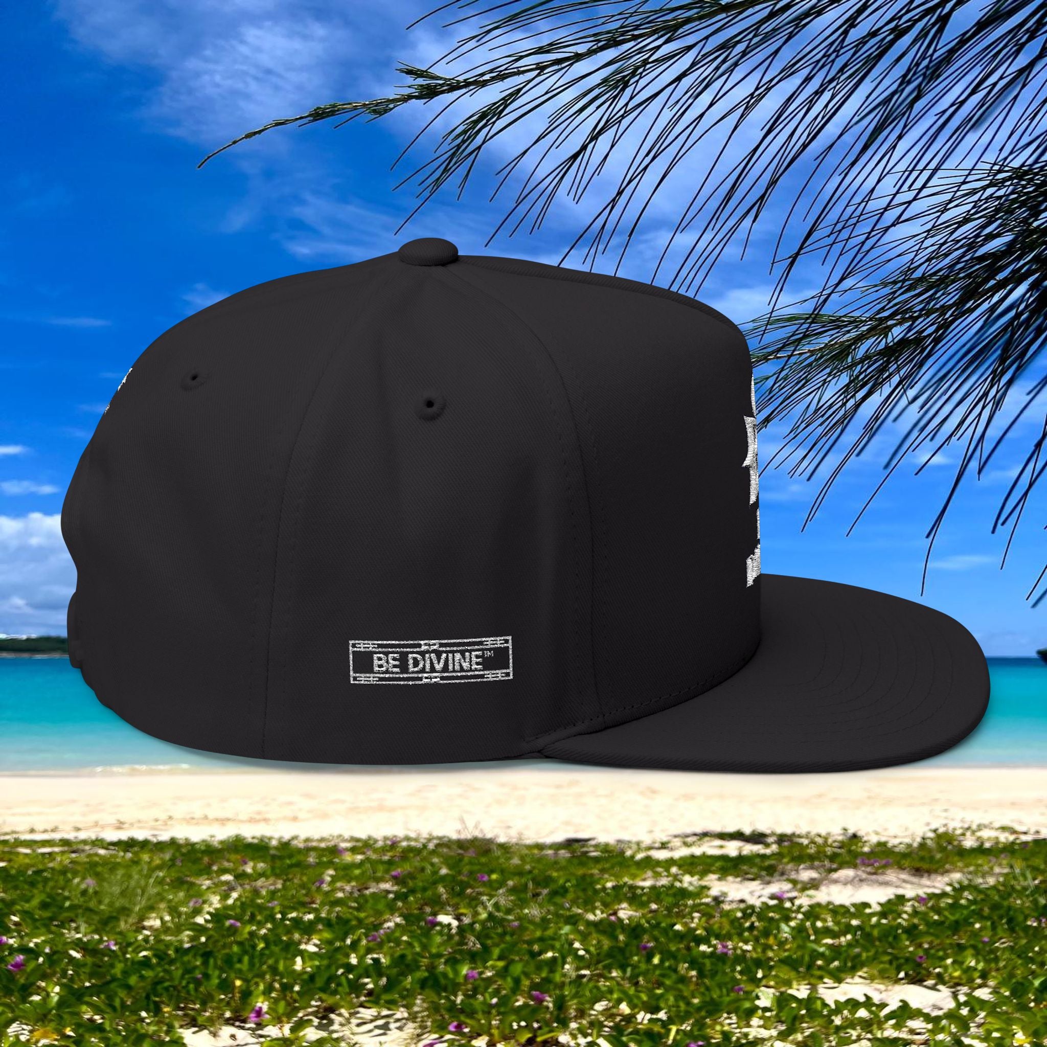 BE DIVINE™ Flat Bill Cap – Embroidered Signature