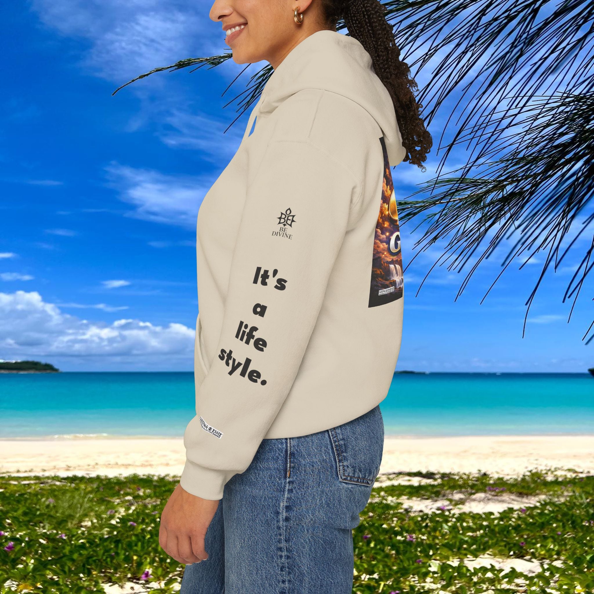 BE DIVINE™ Unisex Heavy Blend Hoodie – Divine God Is the Greatest Faith Statement Sweatshirt
