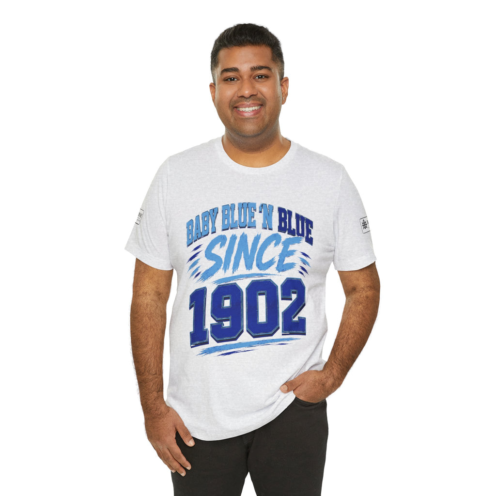 BE DIVINE™ Baby Blue 'N Blue Since 1902 Royalty Tee