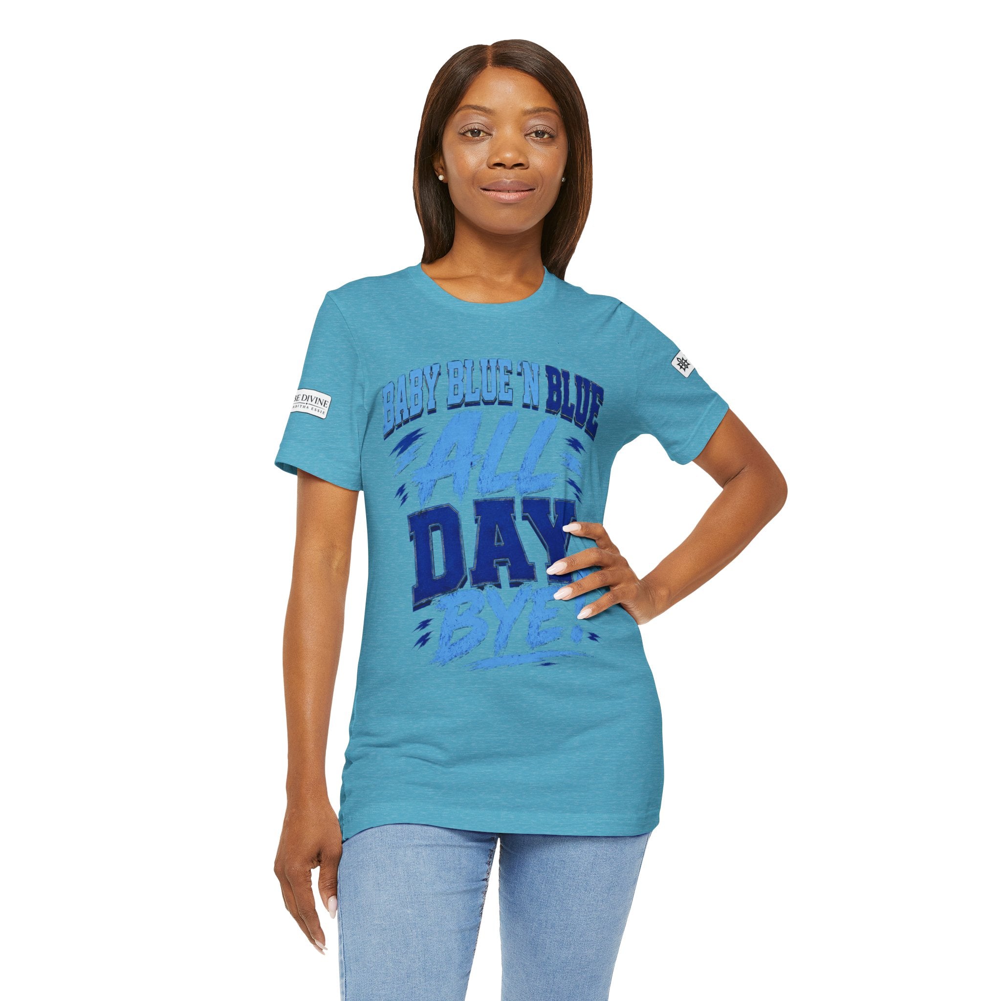 BE DIVINE™ Baby Blue 'N Blue All Day Bye! Heritage Collector Tee