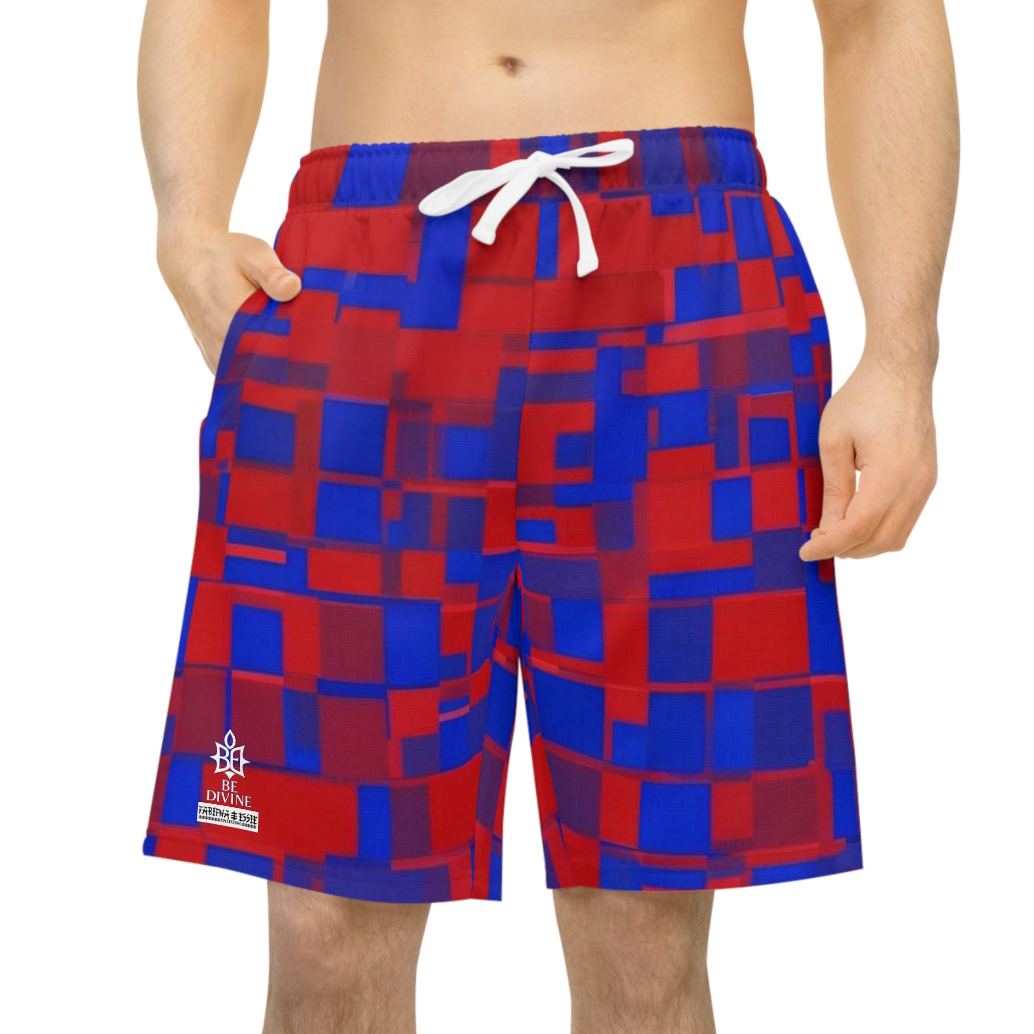 BE DIVINE™ Somerset Camo Block - One of One Cup Match Unisex Shorts by Tabitha Essie