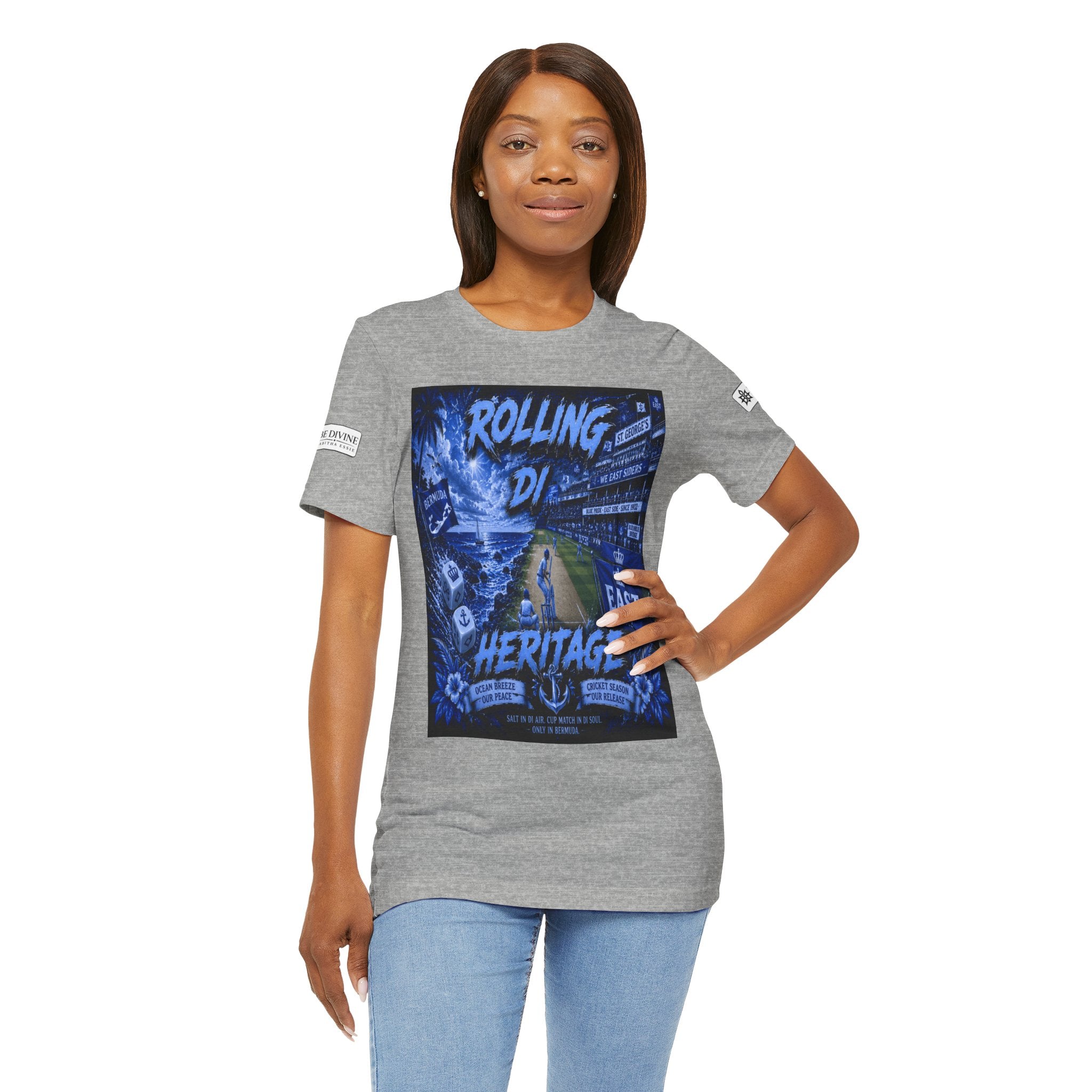 BE DIVINE™ Rolling Di Heritage – All I See Is Blue Vibes Heritage Tee