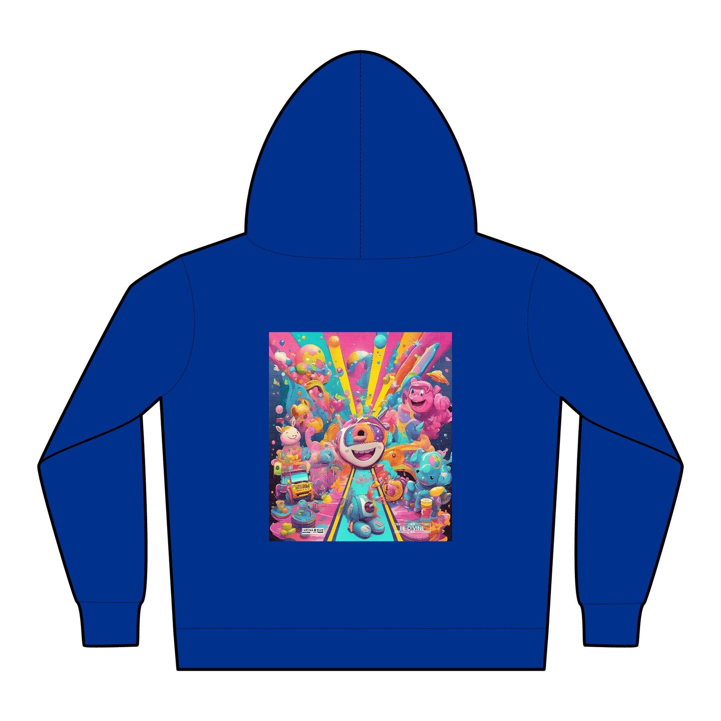 BE DIVINE™ Toddler Fleece Hoodie – Colorful Fantasy Art | Cozy Pullover for Kids (2T–5/6Y)