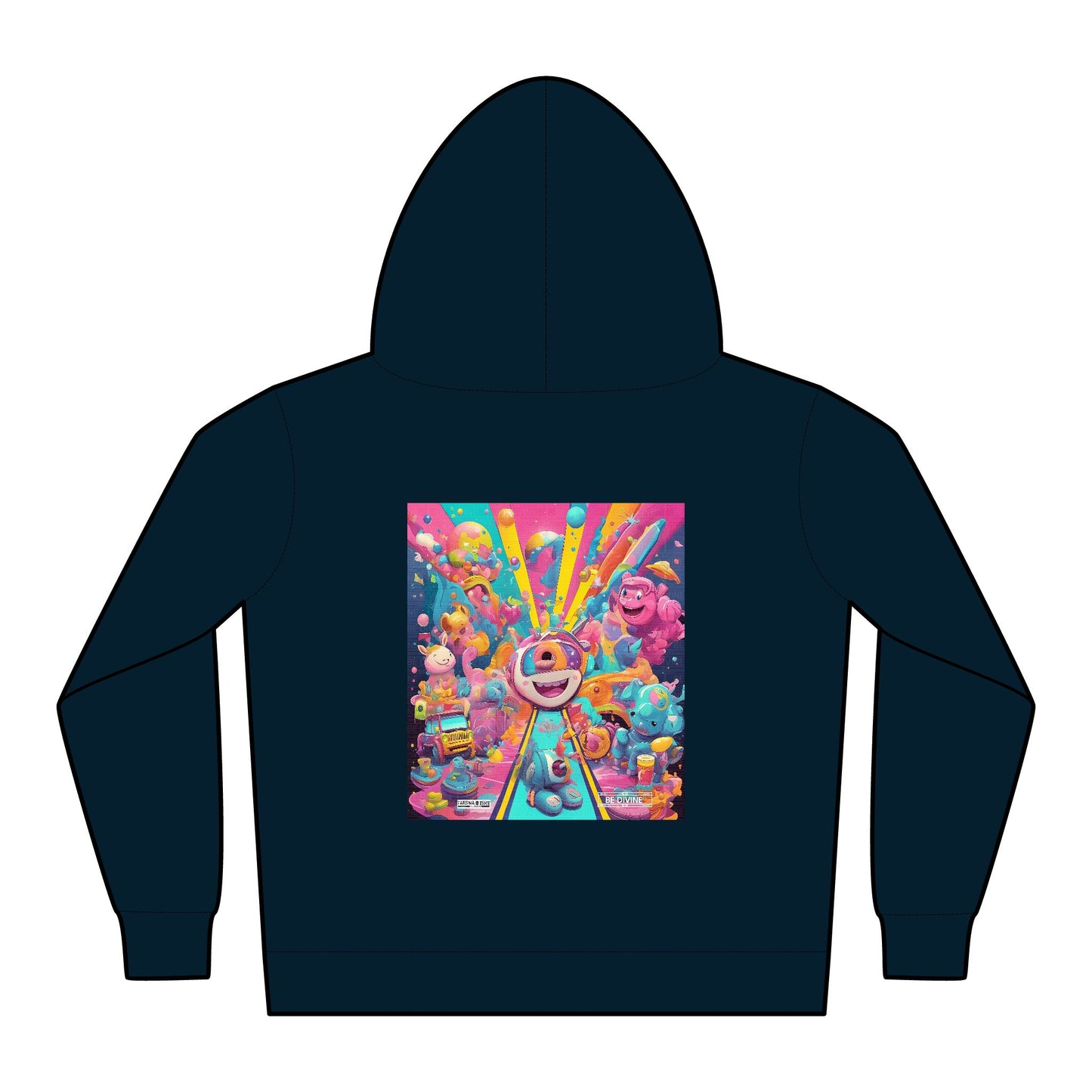 BE DIVINE™ Toddler Fleece Hoodie – Colorful Fantasy Art | Cozy Pullover for Kids (2T–5/6Y)