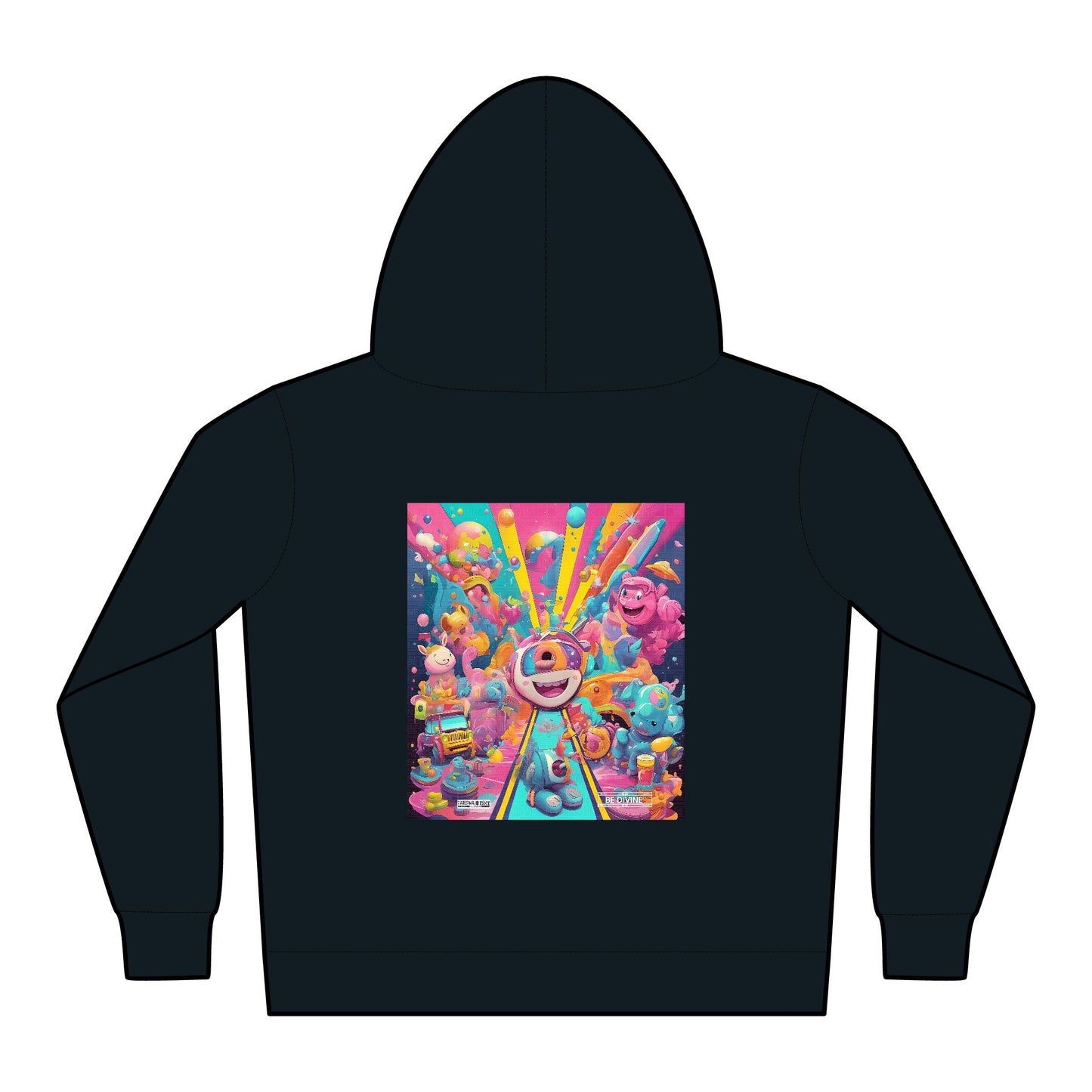 BE DIVINE™ Toddler Fleece Hoodie – Colorful Fantasy Art | Cozy Pullover for Kids (2T–5/6Y)