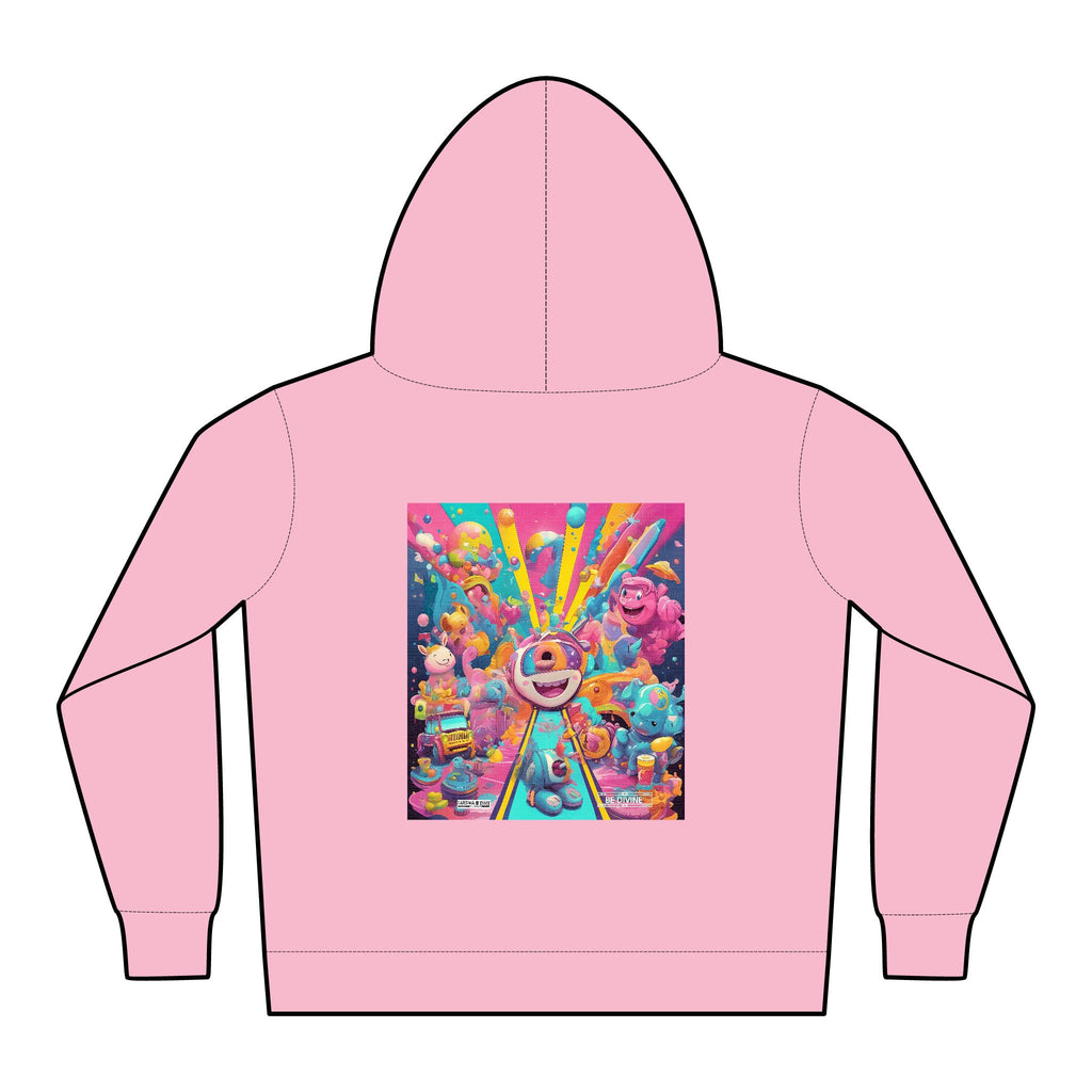 BE DIVINE™ Toddler Fleece Hoodie – Colorful Fantasy Art | Cozy Pullover for Kids (2T–5/6Y)
