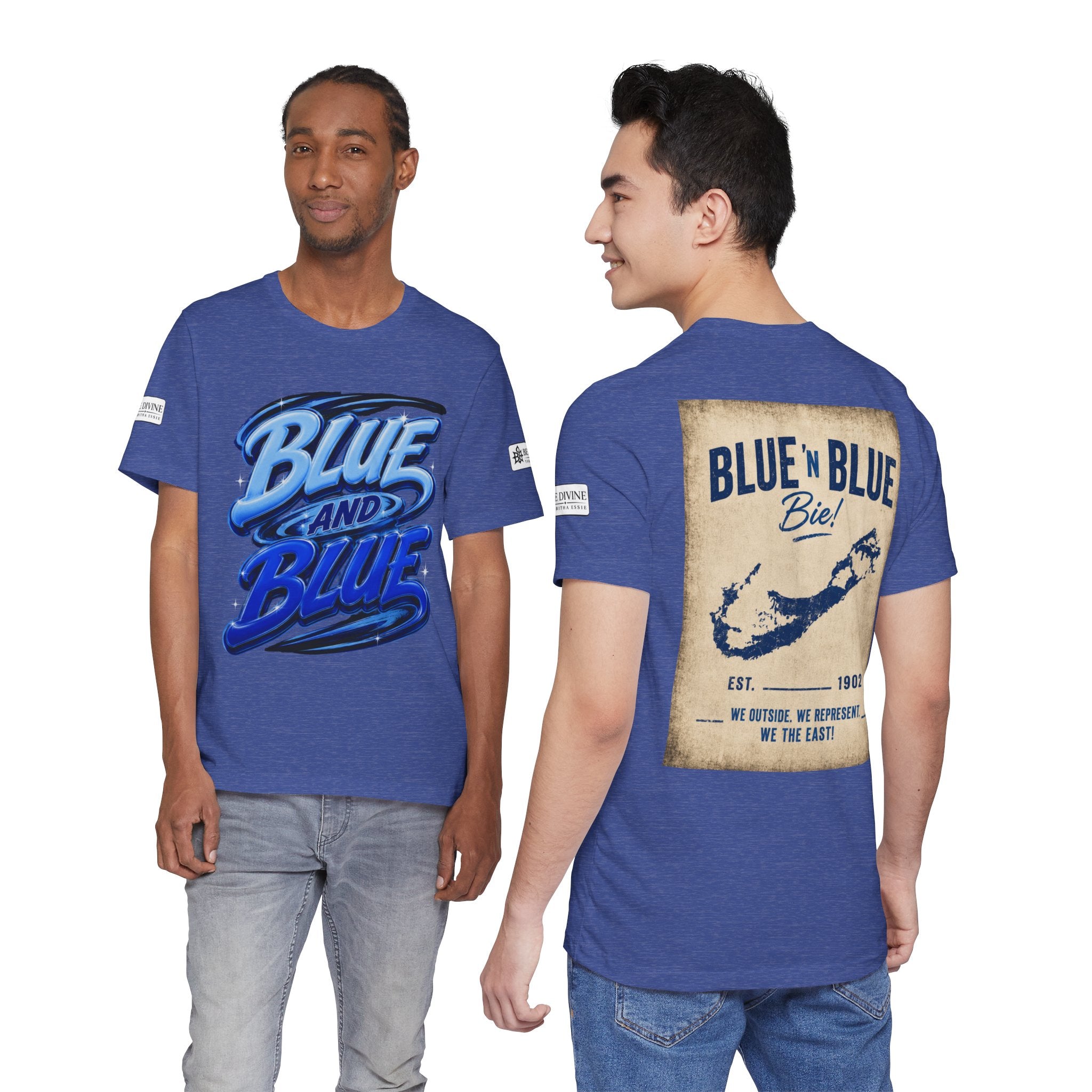 BE DIVINE™ Blue and Blue Bie! – East Side Heritage Collector Tee